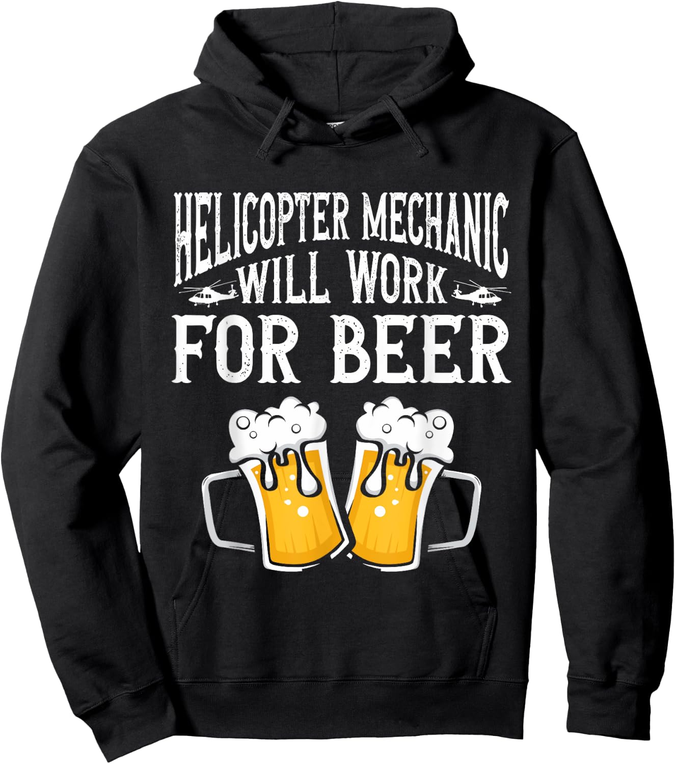 Helicopter Technician Helicopter Mechanic Hoodie - Hoodie | Black