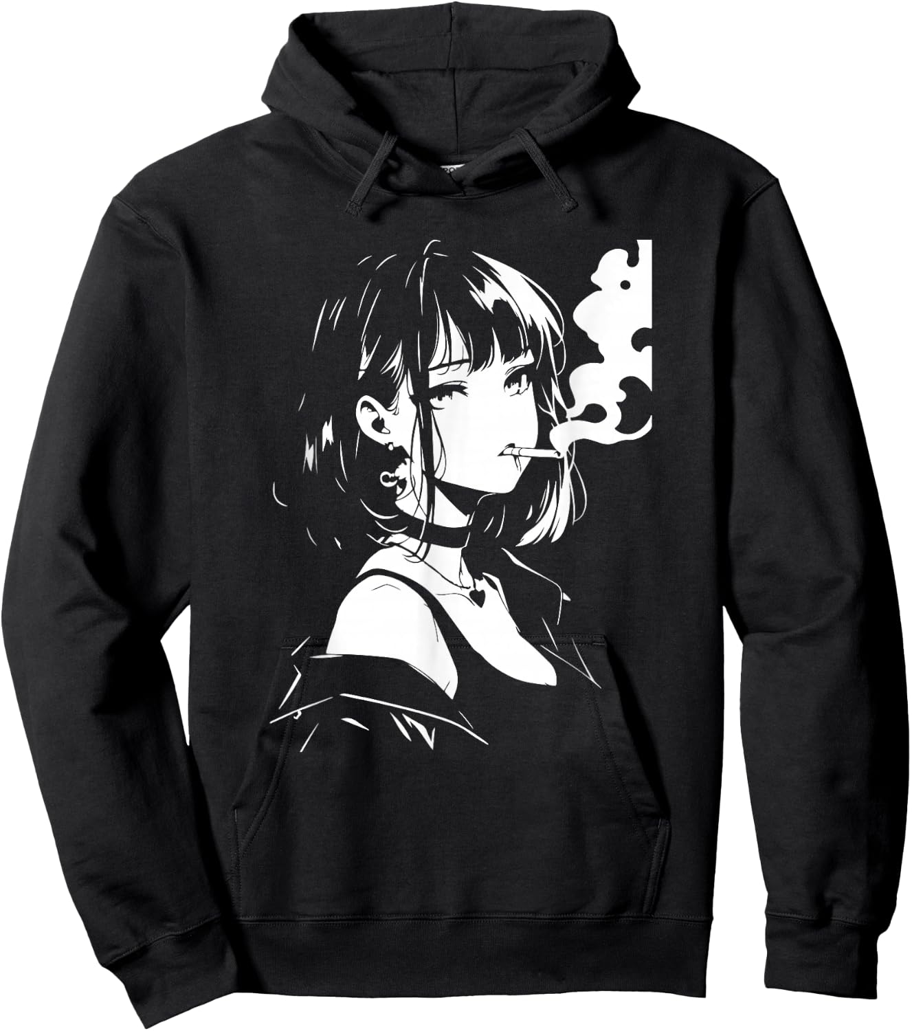 Horror Anime Girl Hoodie - Hoodie | Black