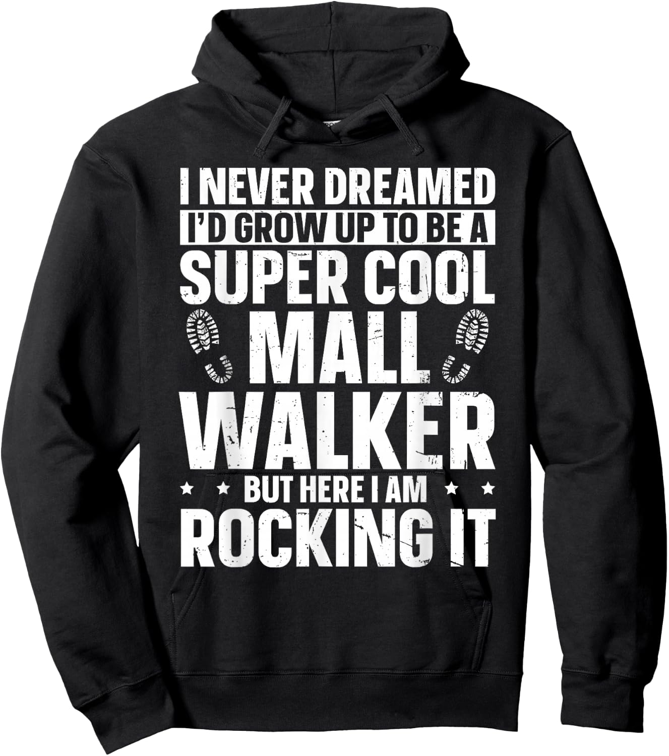 Official Mall Walker Design for a Mall Walker Hoodie - Hoodie | Black