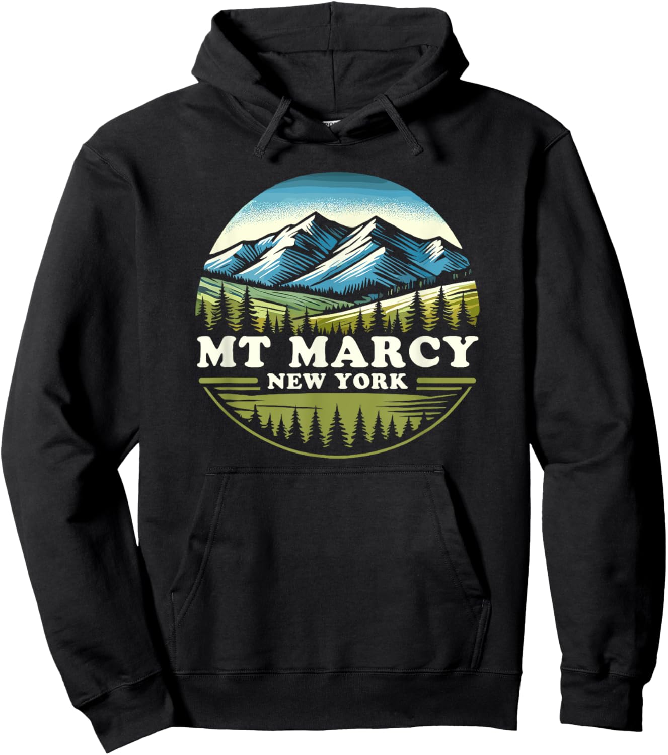 Mount Marcy New York, Mt Marcy, Mount Marcy Hoodie - Hoodie | Black