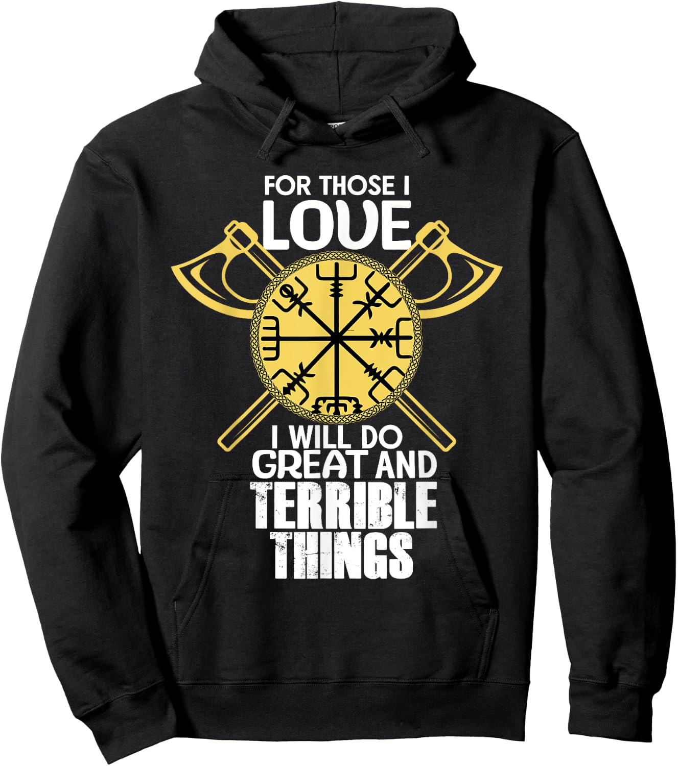 Viking Warrior Scandinavia Nordic Mythology Gift Hoodie - Hoodie | Black