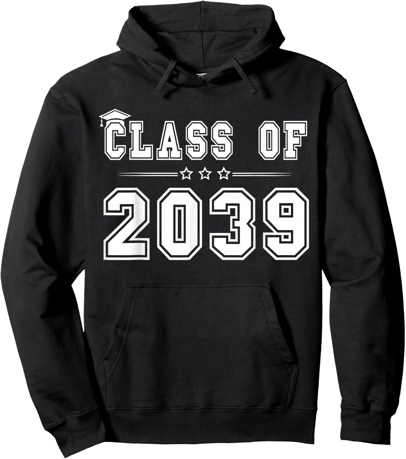 Class of 2039 Grow With Me Graduation First Day Of School Hoodie - Hoodie | Black