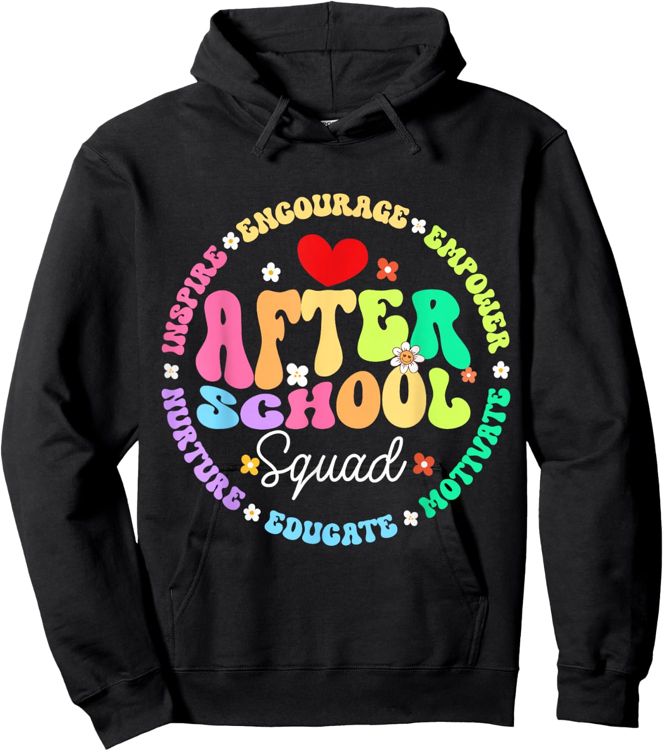 Groovy After School Squad After School Program Staff Hoodie - Hoodie | Black