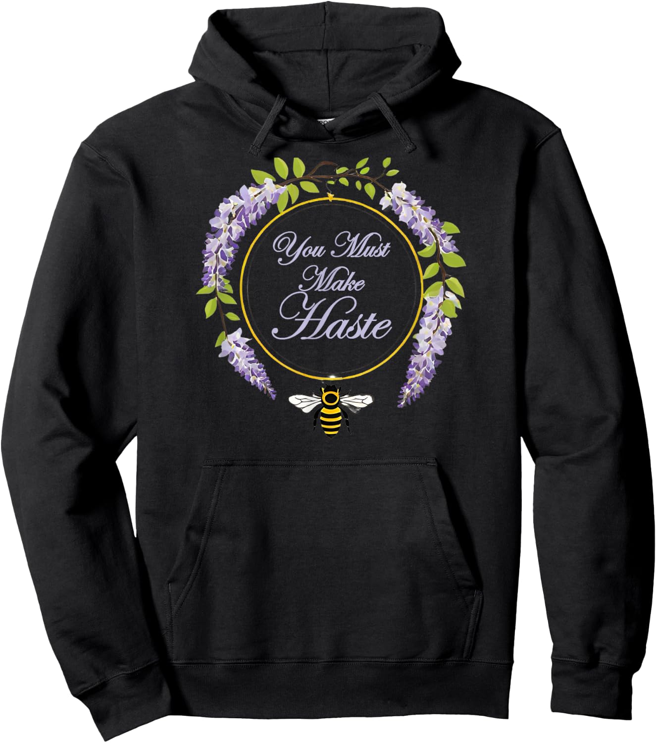 You Must Make Haste - Hurry Along Hoodie - Hoodie | Black