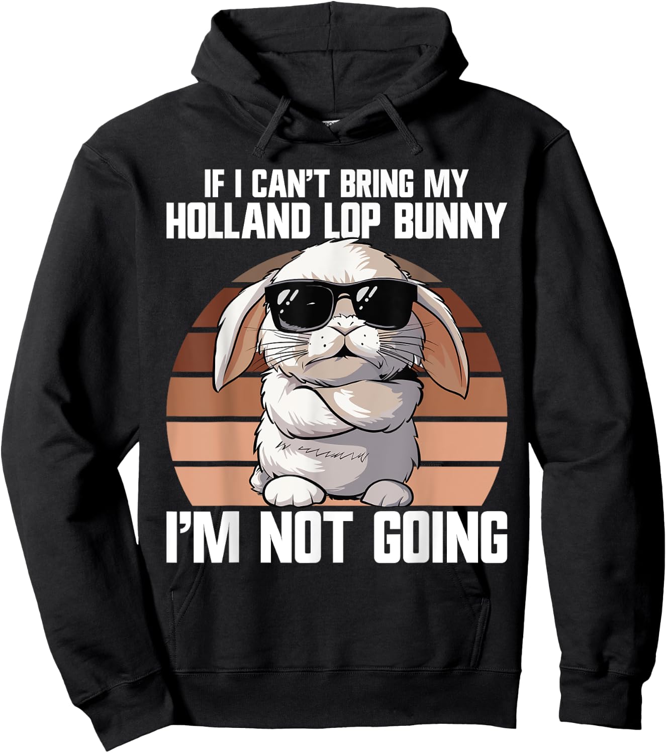 Holland Lop Bunny Toys Bunny Costume Holland Lop Bunny Hoodie - Hoodie | Black