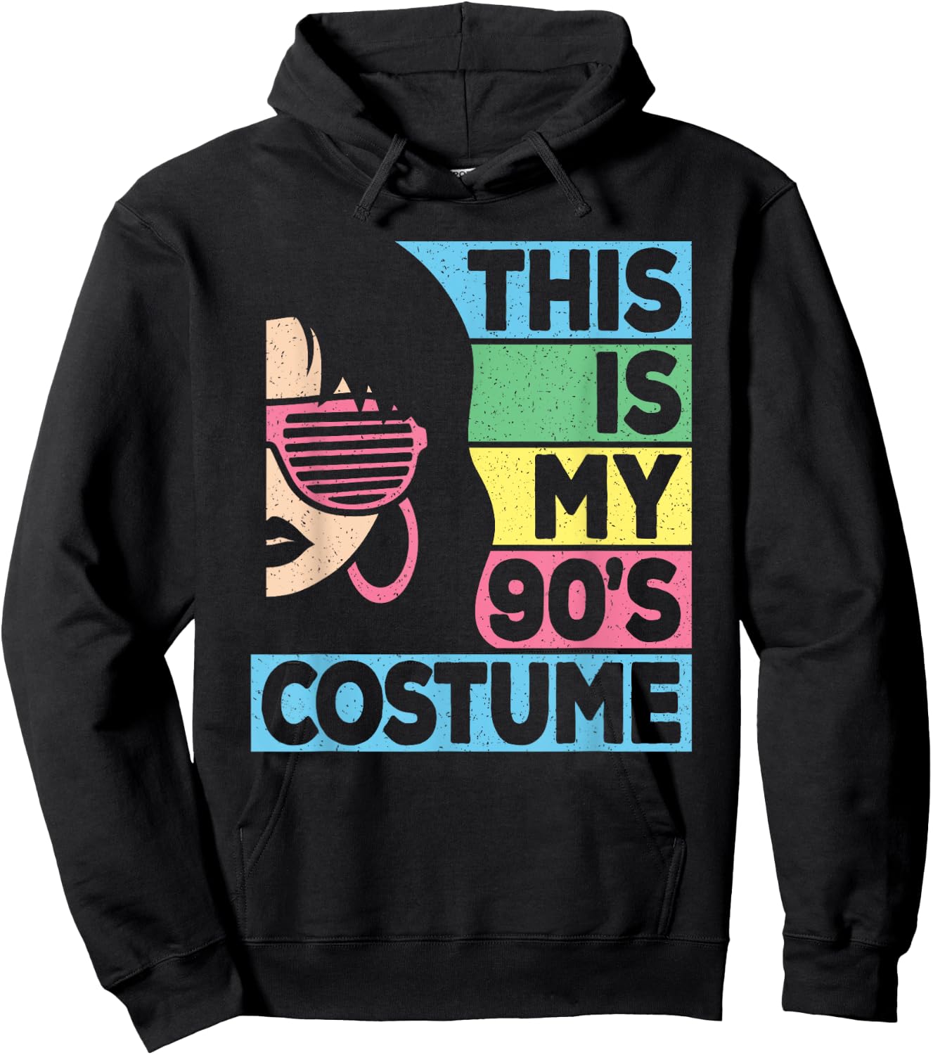 This Is My 90's Costume Women 1990s 90s Outfit Disco Party Hoodie - Hoodie | Black