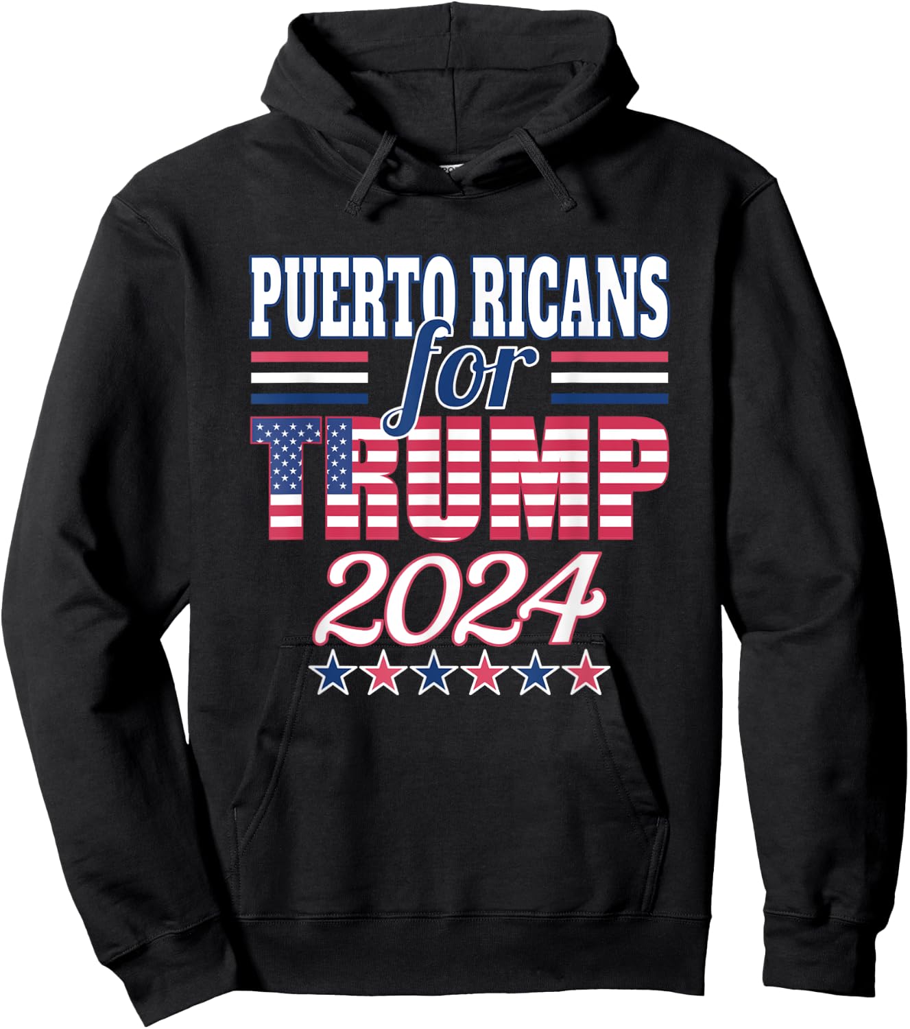 Puerto Ricans For Trump Pro Trump Supporter 2024 Election Hoodie - Hoodie | Black