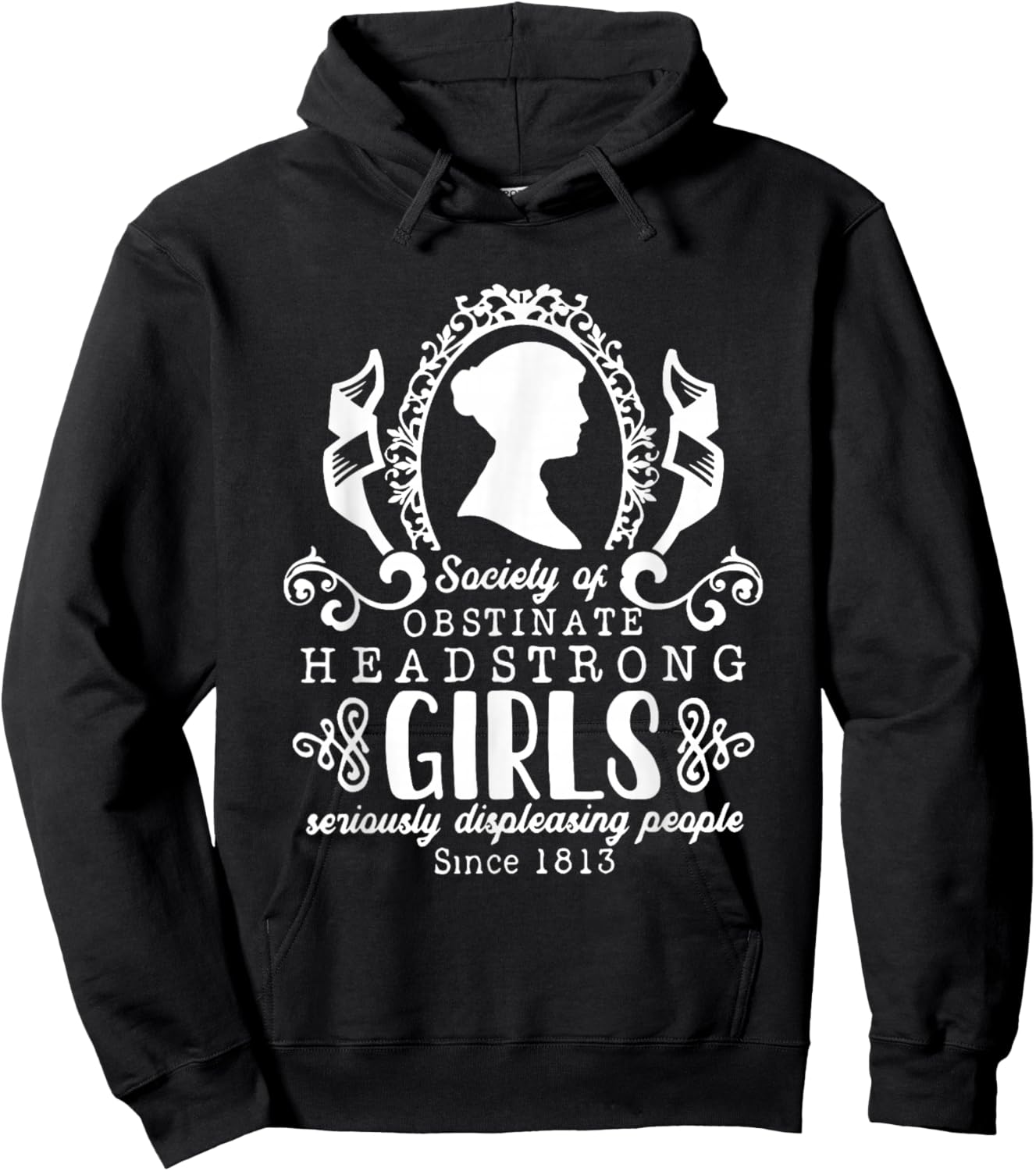 Society Obstinate Headstrong Girls Gift Bookworm Novelist Hoodie - Hoodie | Black