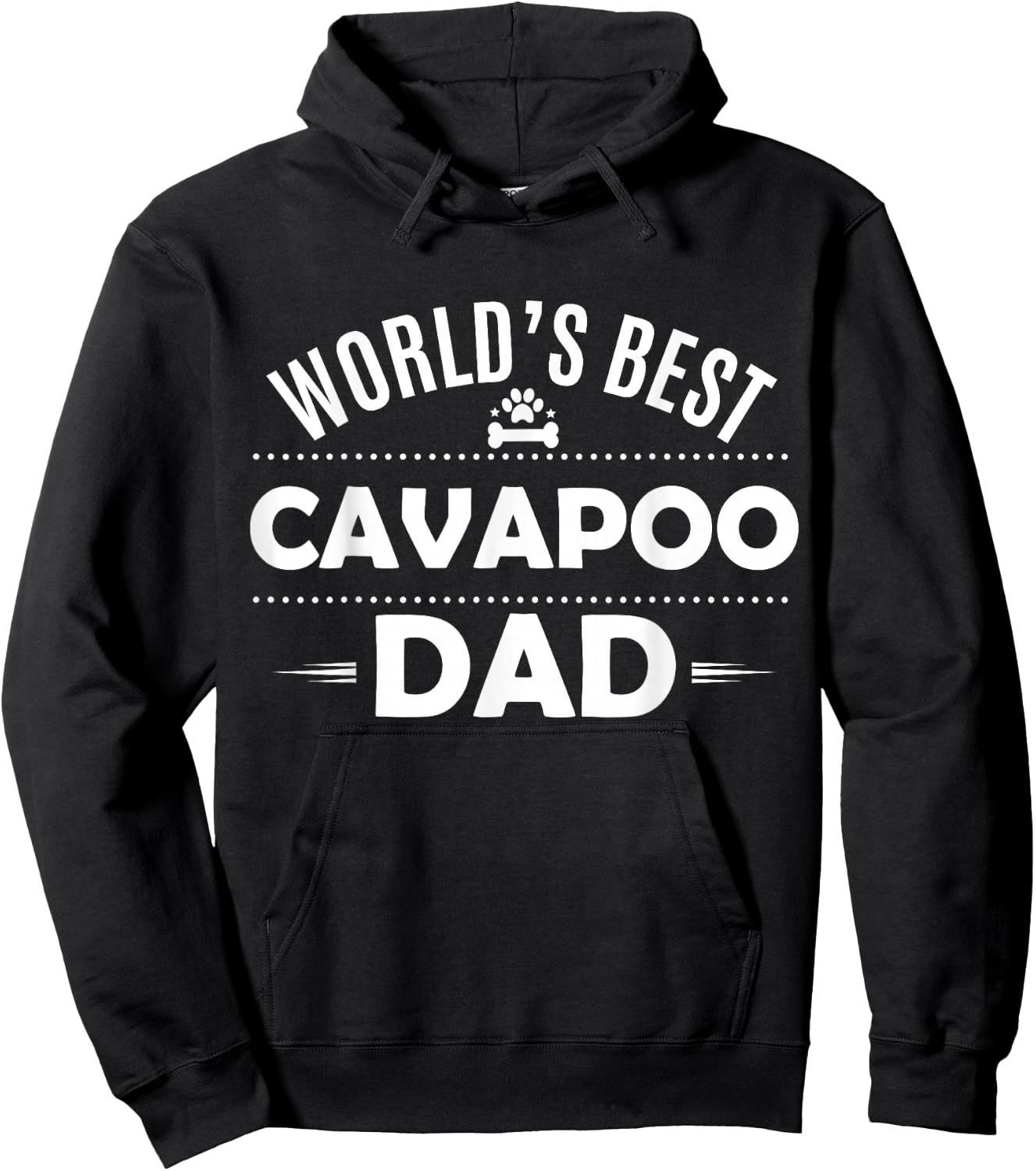 World's Best Cavapoo Dad T Shirt - Cavoodle Dog Owner Hoodie - Hoodie | Black