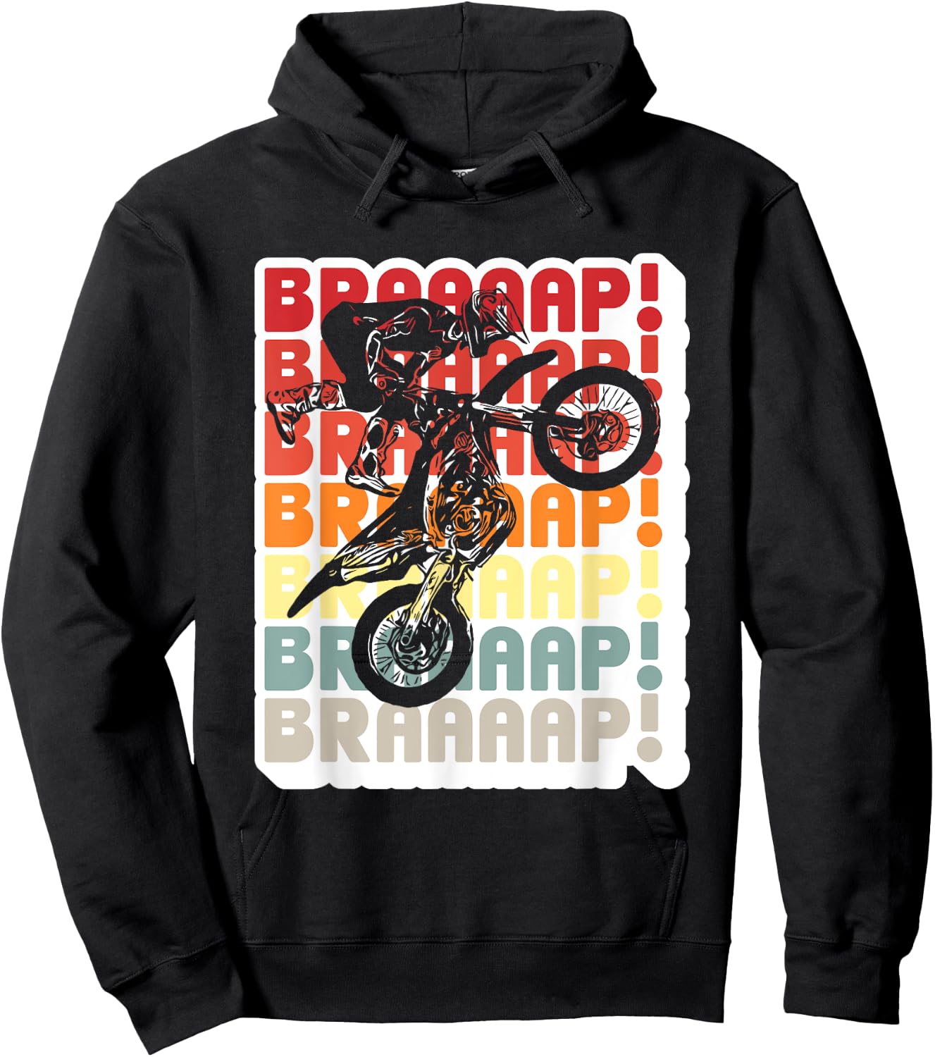 Brraaap Motocross - Dirt Bike Hoodie - Hoodie | Black