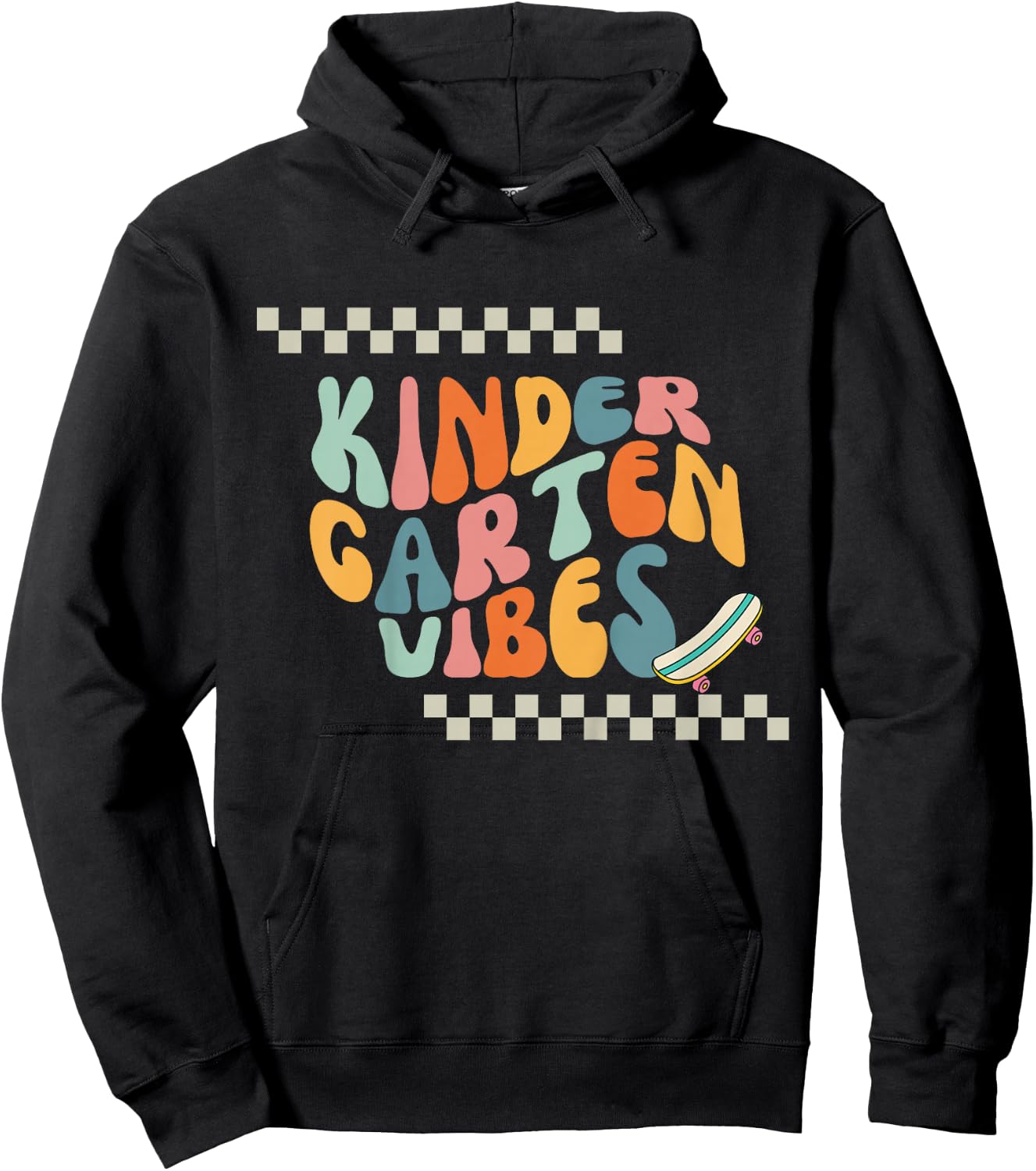 Youth Kindergarten Vibes Hoodie - Hoodie | Black