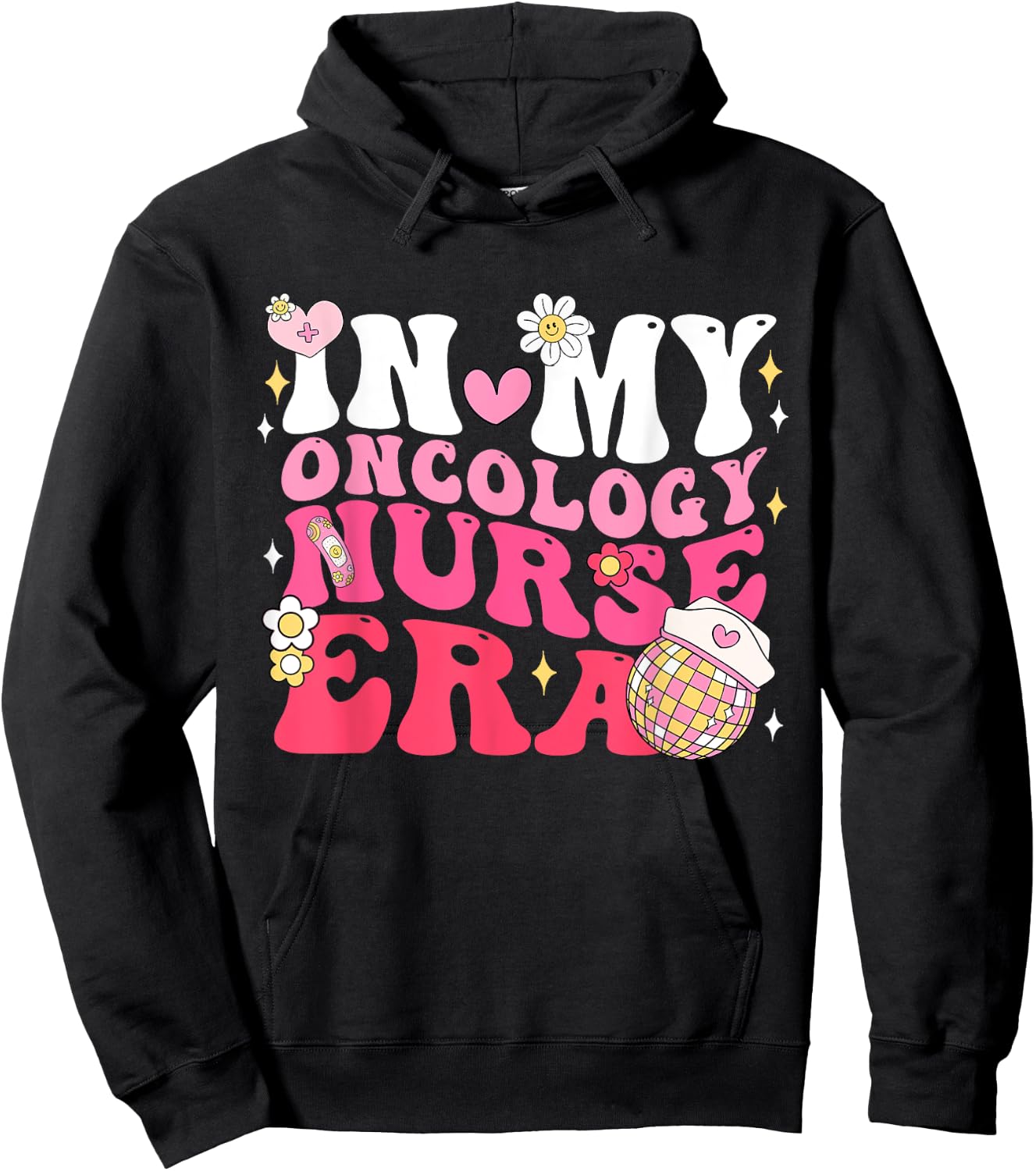In My Oncology Nurse Era Oncology Nurse Appreciation Gifts Hoodie - Hoodie | Black