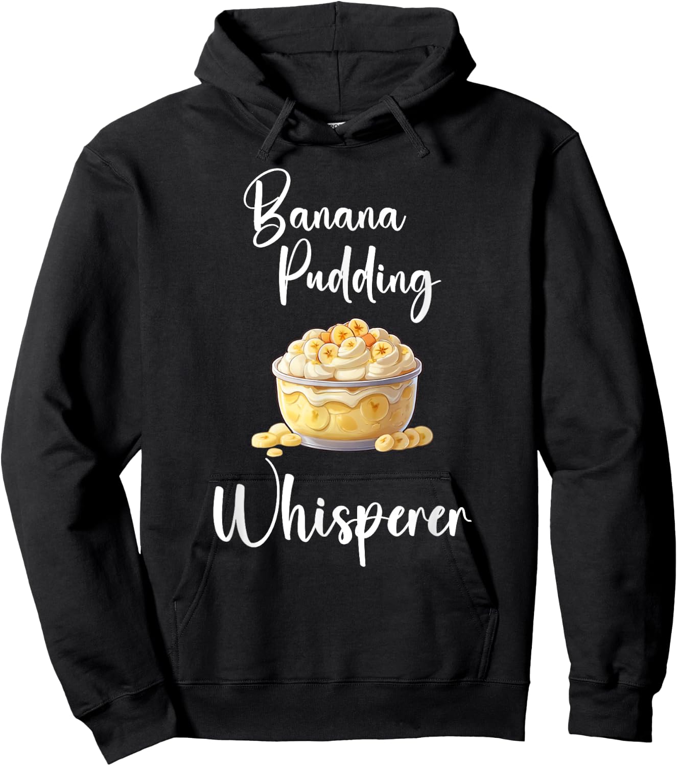 Banana Pudding Shirt Funny Banana Pudding Whisperer Hoodie - Hoodie | Black