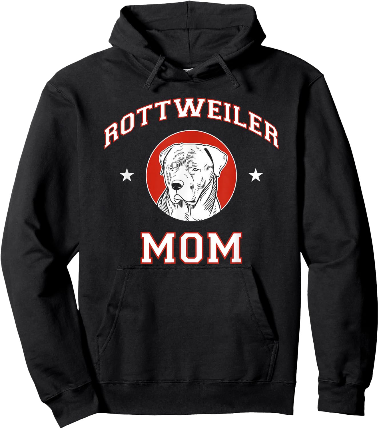 Rottweiler Mom Dog Mother Hoodie - Hoodie | Black
