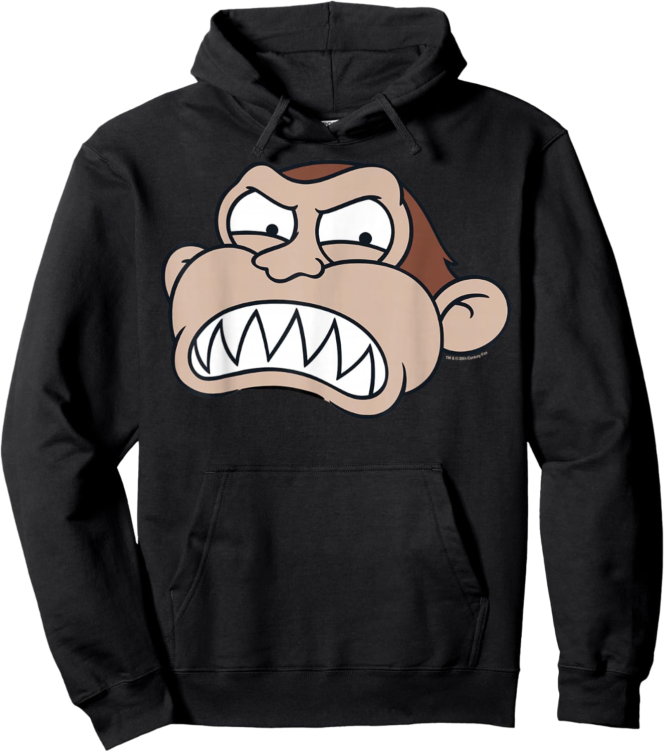 Family Guy Evil Monkey Angry Big Face Big Chest Portrait Hoodie - Hoodie | Black