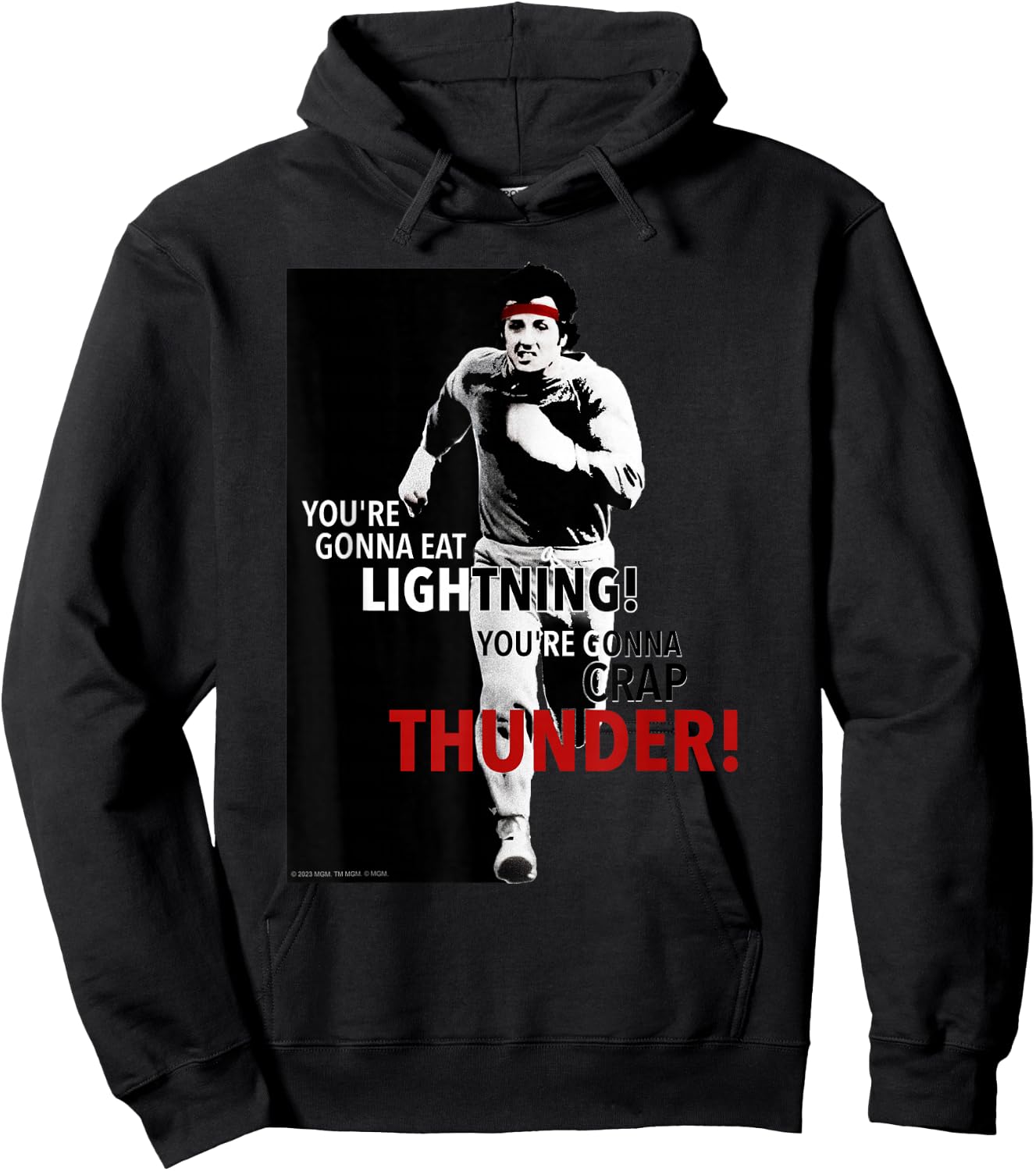 Rocky You're Gonna Eat Lightning Hoodie - Hoodie | Black