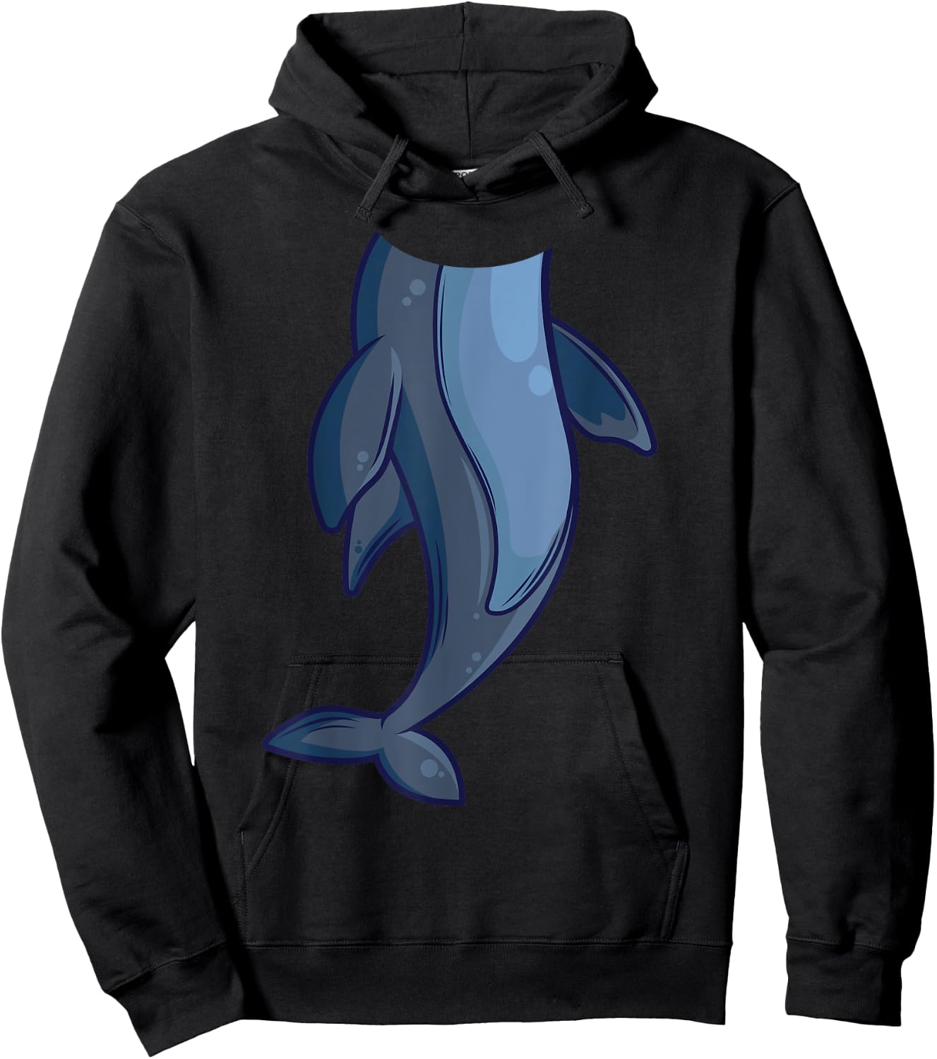 Funny Headless Dolphin Halloween Mammal Costume DIY Outfit Hoodie - Hoodie | Black