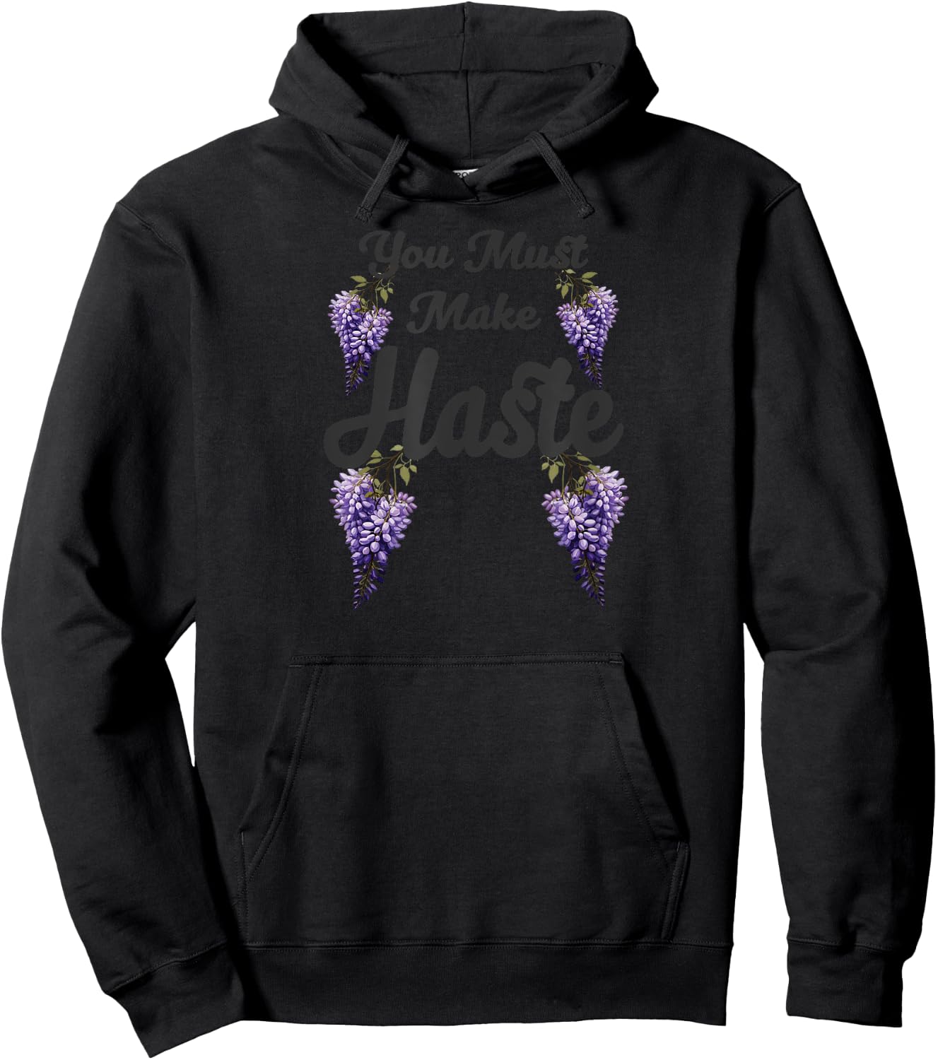 You Must Make Haste - Hurry Along Hoodie - Hoodie | Black