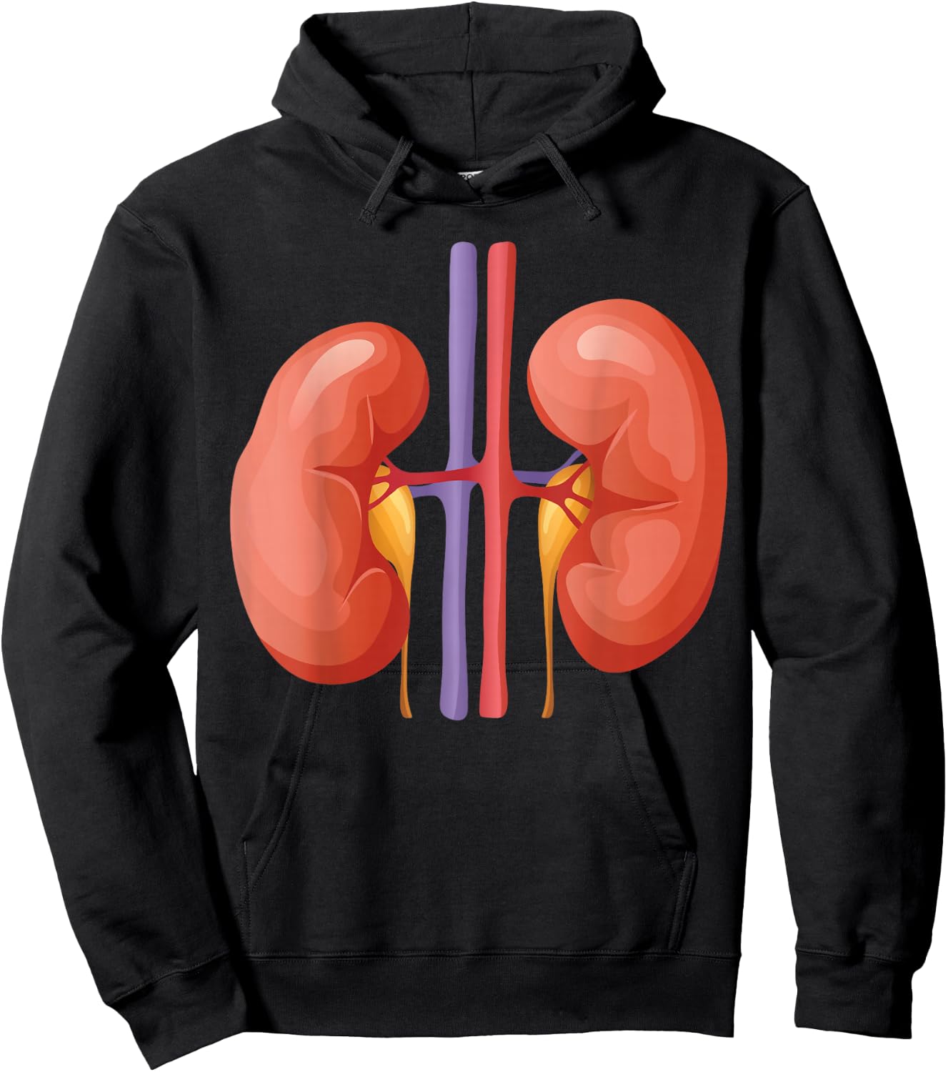 Human Body Organs Anatomy Group Costumes - Kidneys Costume Hoodie - Hoodie | Black