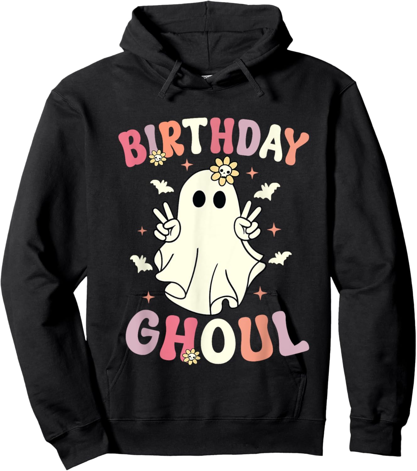 Halloween Birthday Ghoul Cute Ghost Halloween Spooky Hoodie - Hoodie | Black