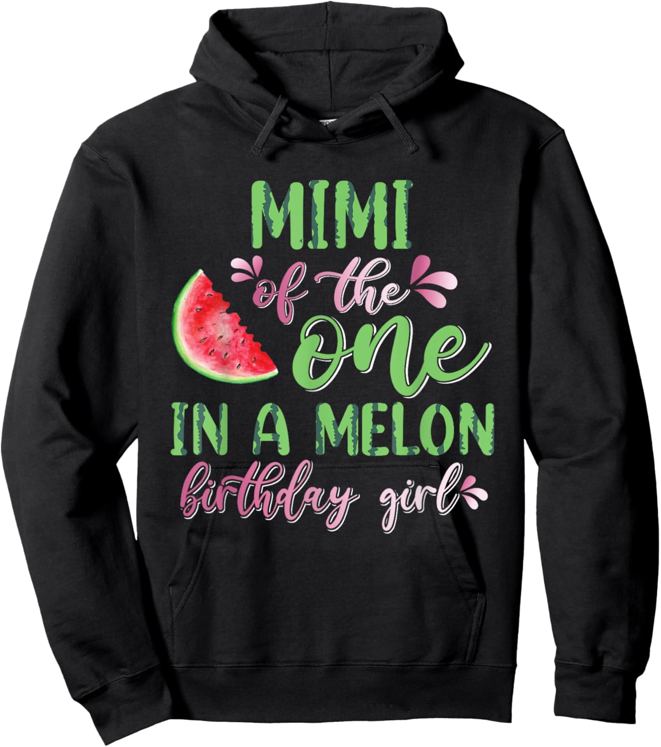 Mimi Of The One In A Melon Birthday Girl Hoodie - Hoodie | Black