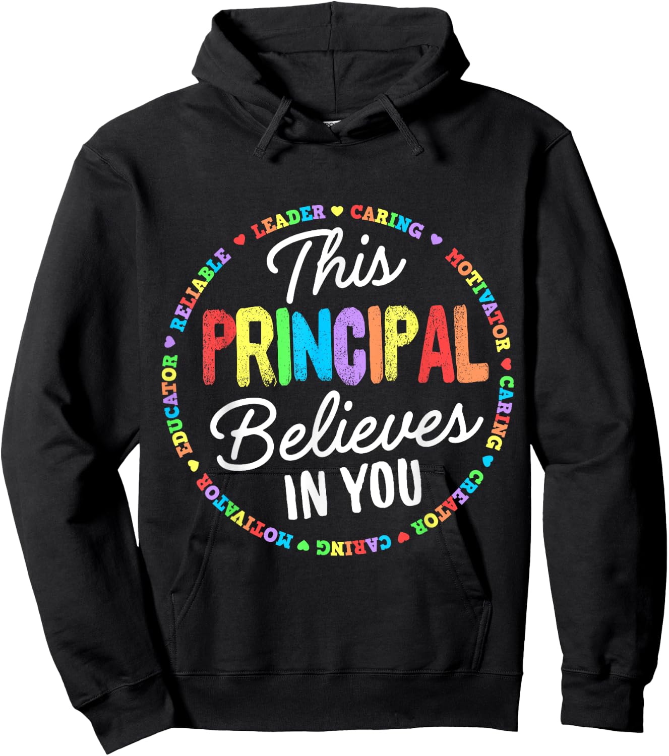 This Principal Believes in You Kindness Kind Growth Mindset Hoodie - Hoodie | Black