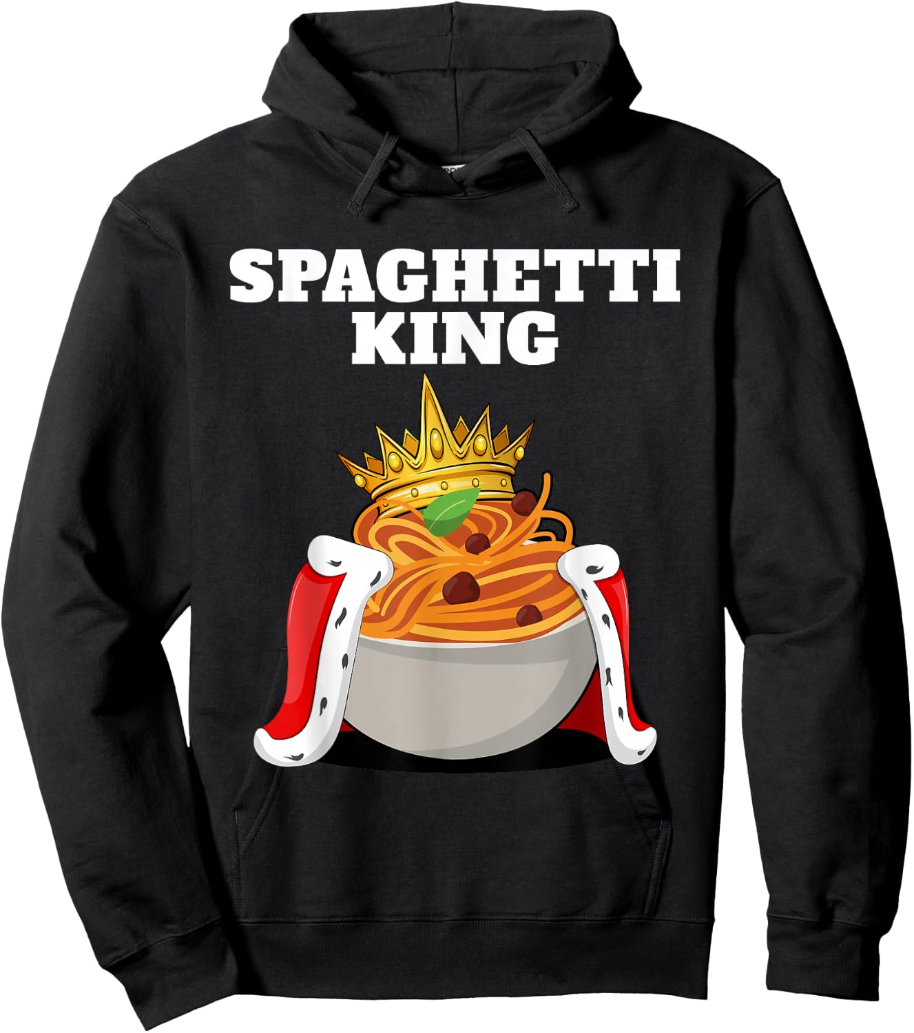Spaghetti King | Pasta Lover Shirt | Italian Spaghetti Hoodie - Hoodie | Black