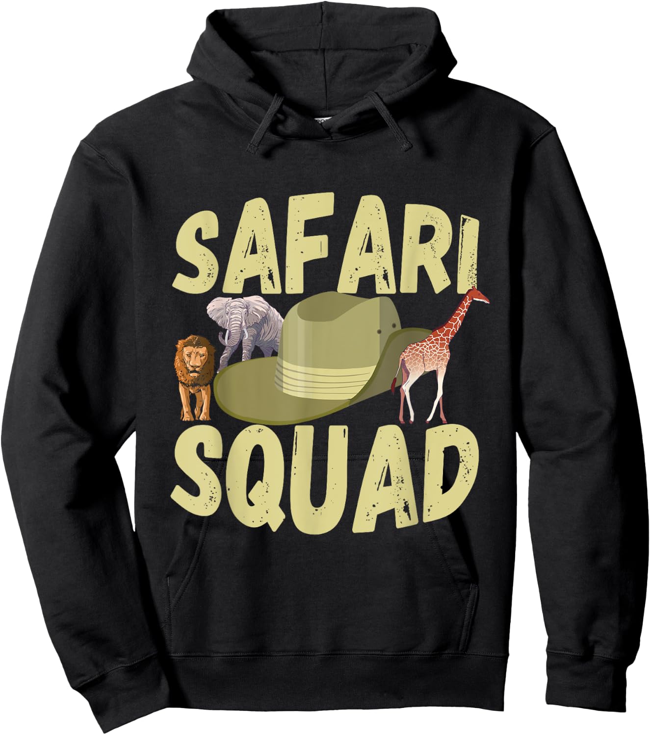 Safari Tour Guide Safari Squad Wildlife Safari Animals Zoo Hoodie - Hoodie | Black