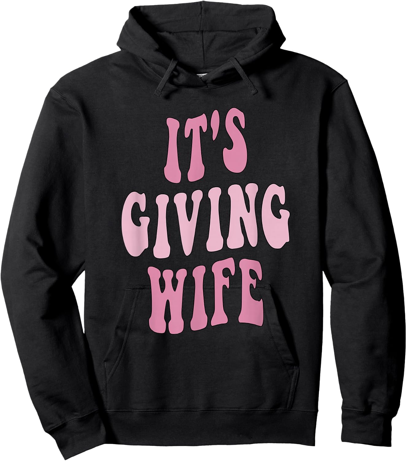 It's Giving Wife Hoodie - Hoodie | Black