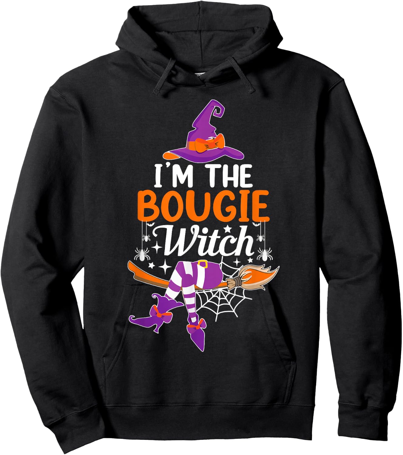I'm The Bougie Witch Funny Halloween Family Matching Hoodie - Hoodie | Black