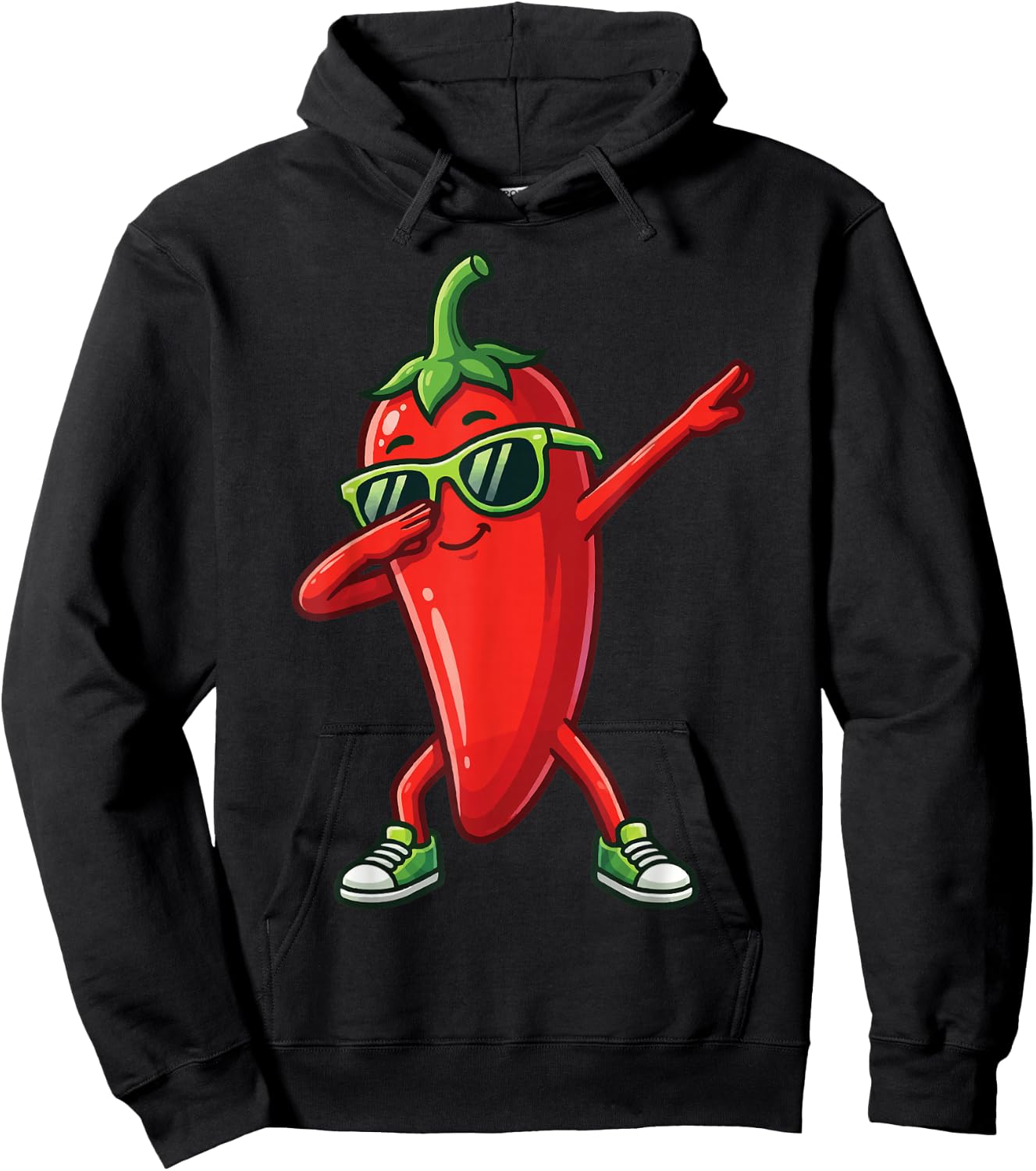Chili Dabbing Pepper Hoodie - Hoodie | Black