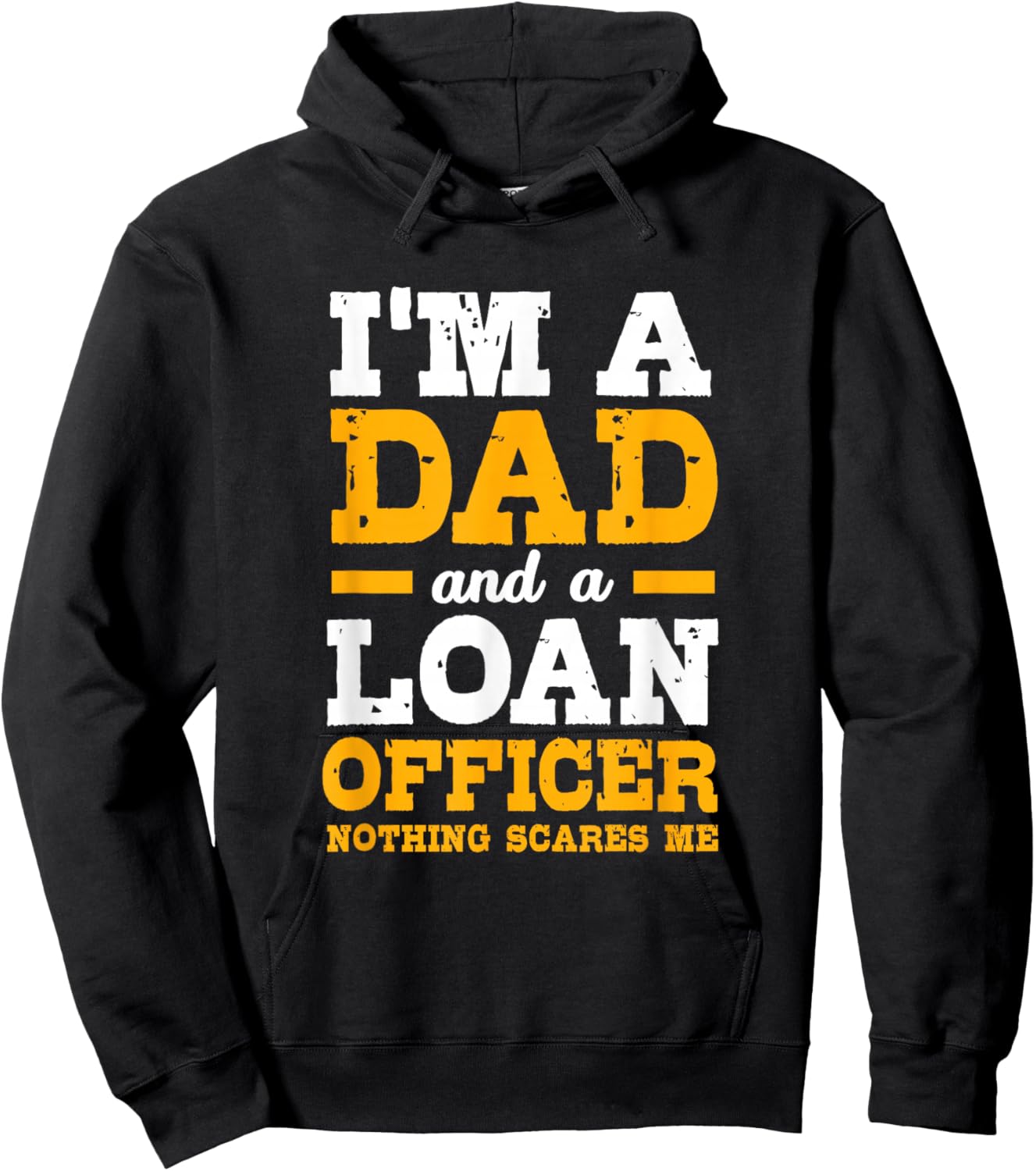 Funny Mortgage Lender Broker Im A Dad Loan Officer Hoodie - Hoodie | Black