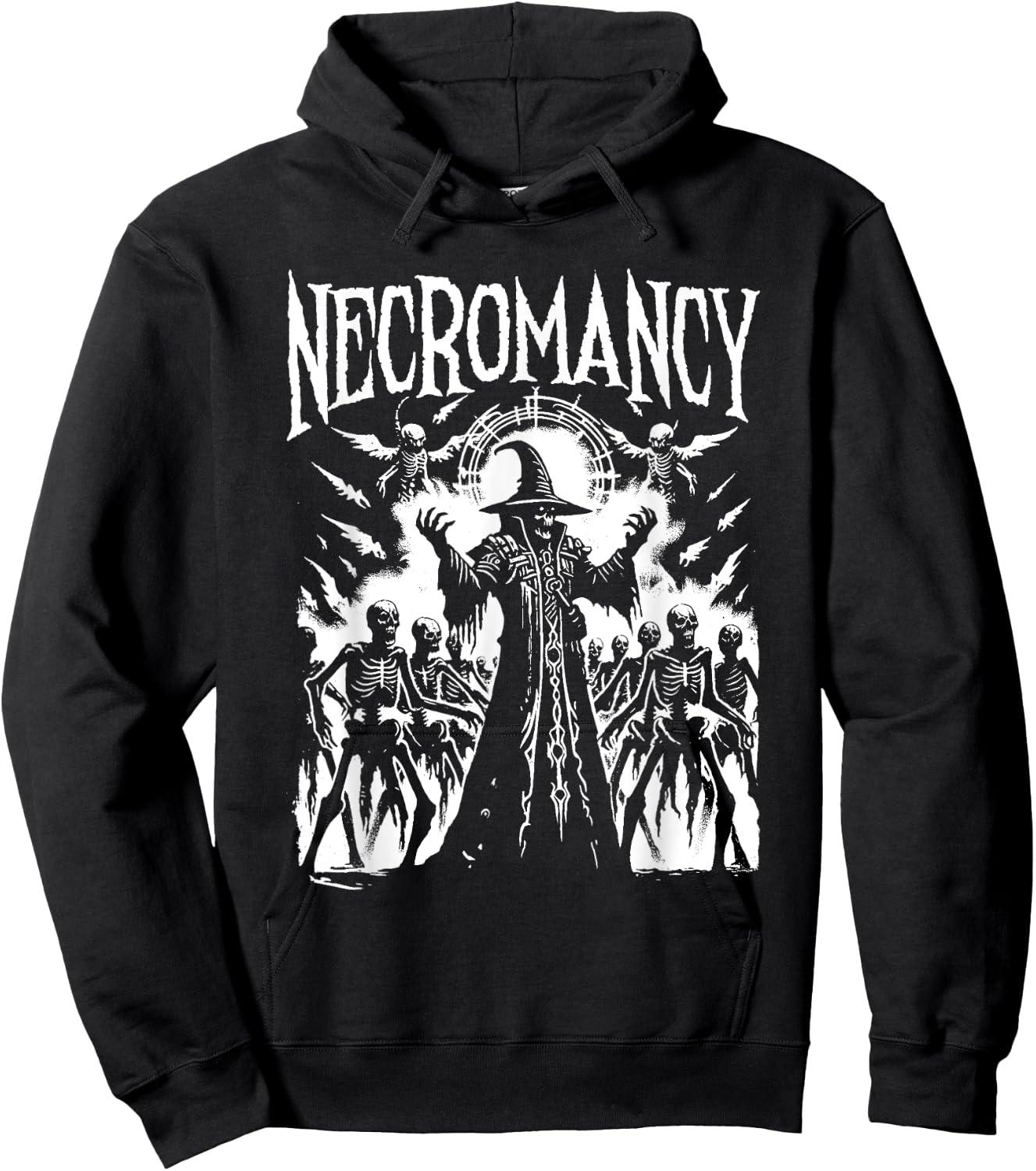 Necromancer - Vintage Creepy Monster Halloween Lover Hoodie - Hoodie | Black