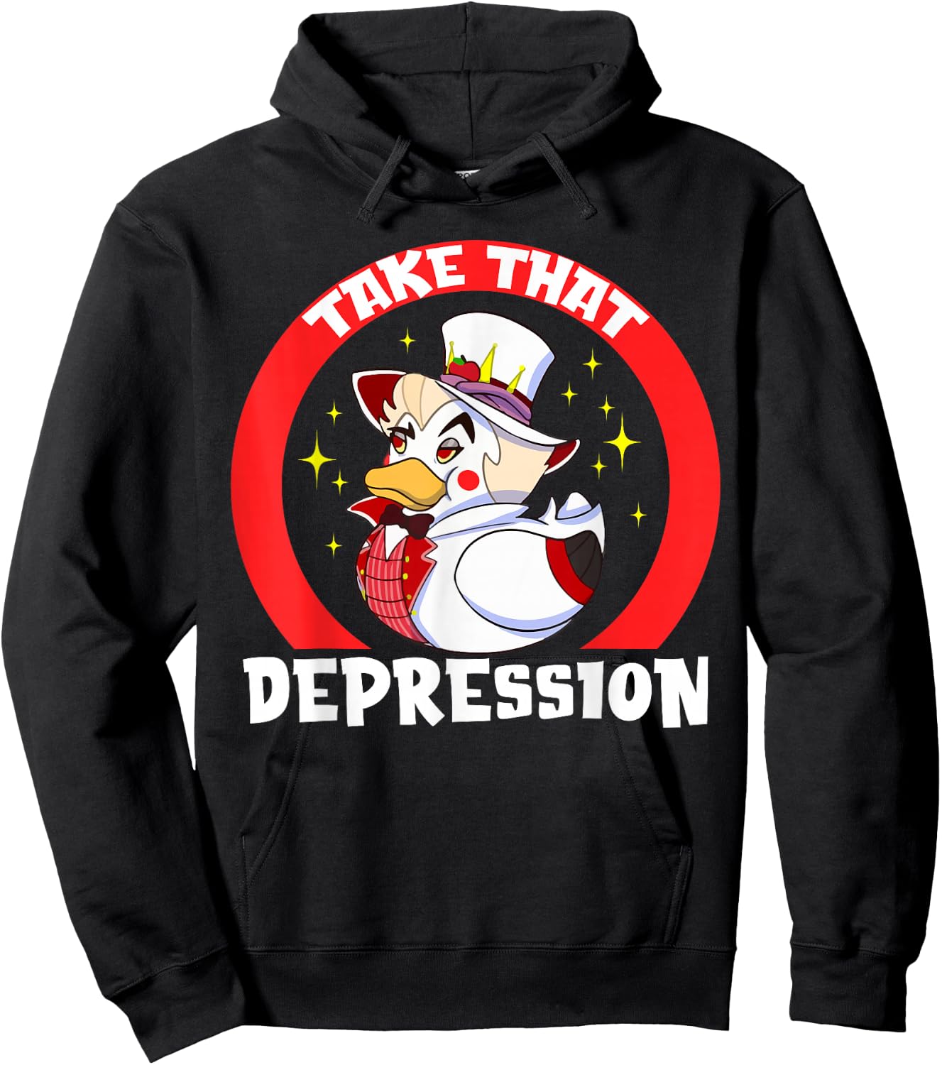 Take That Depression - -Adults, Black, Small Hoodie - Hoodie | Black