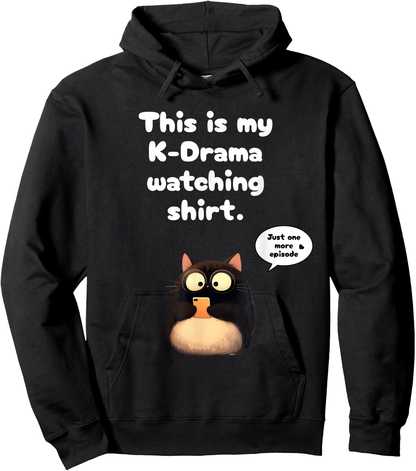 This is My Kdrama Watching K-Drama Merch Korean Merchandise Hoodie - Hoodie | Black