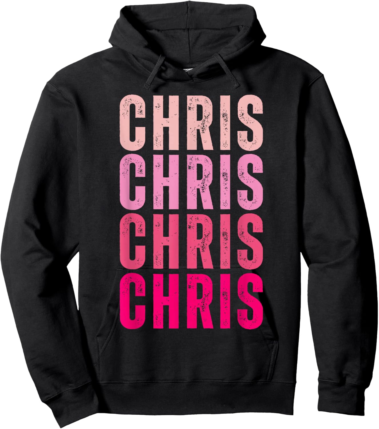 I Love Chris First Name Chris Vintage Hoodie - Hoodie | Black
