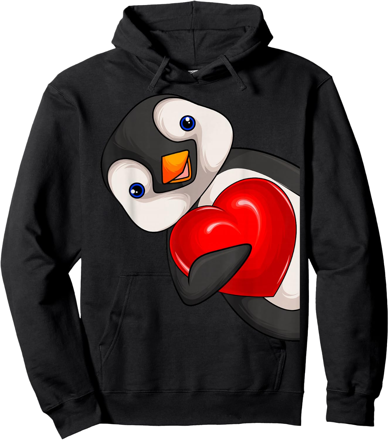 Penguin Girls Women Children Penguin Hoodie - Hoodie | Black