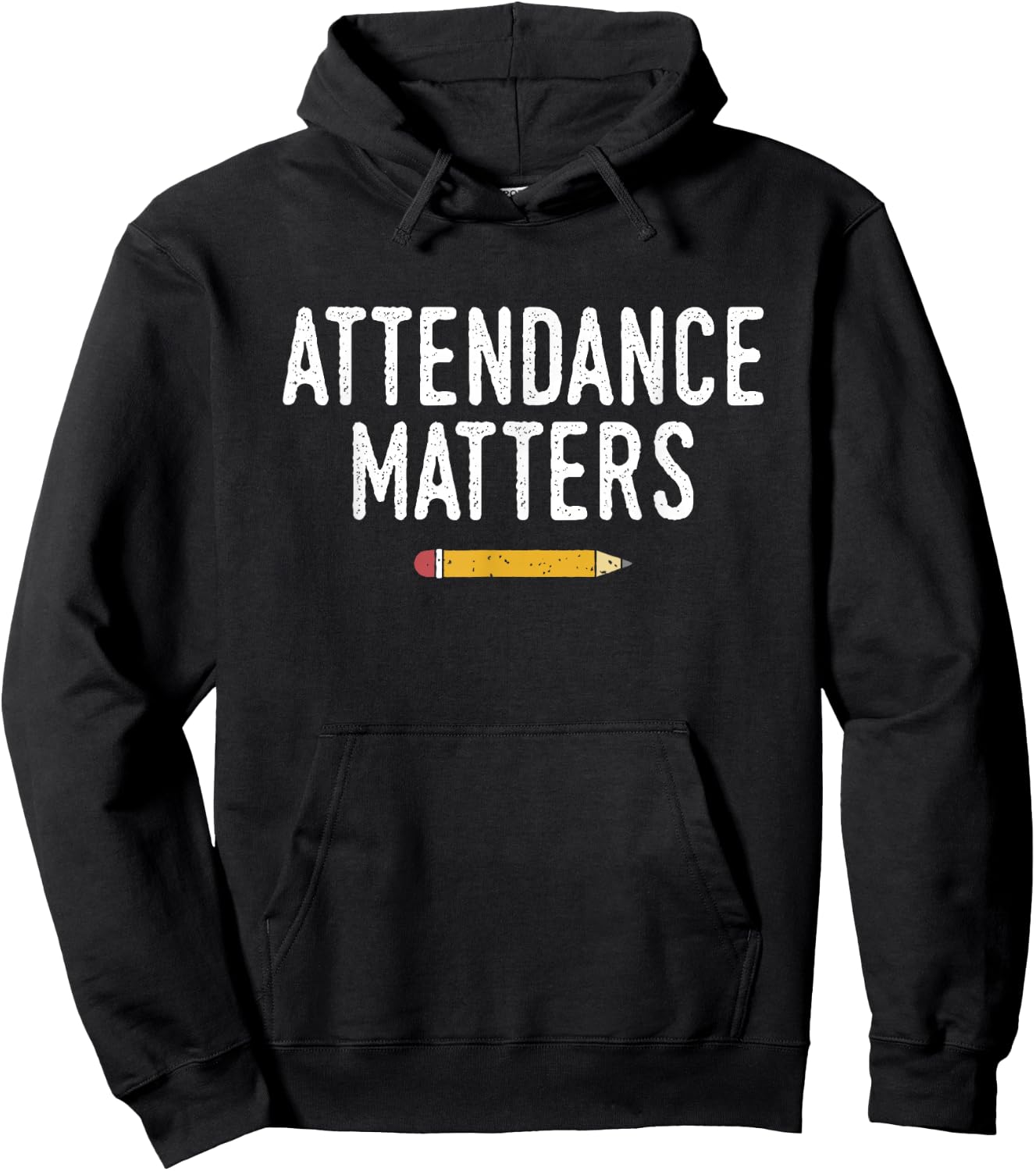 Attendance Matters Funny School Secretary Hoodie - Hoodie | Black