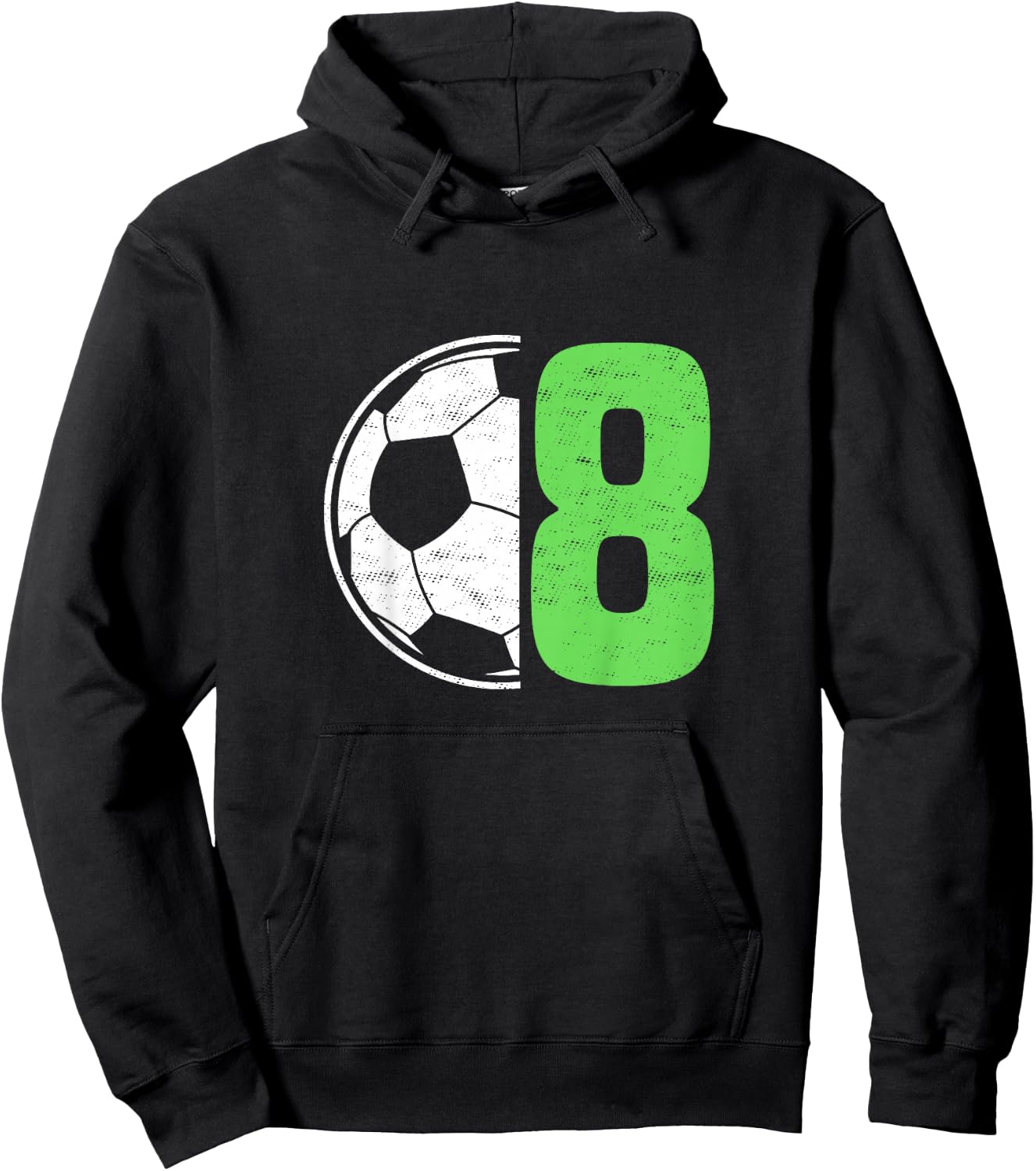 Eight 8 Year Old 8th Birthday Present Soccer Ball 8 Yr Old Hoodie - Hoodie | Black