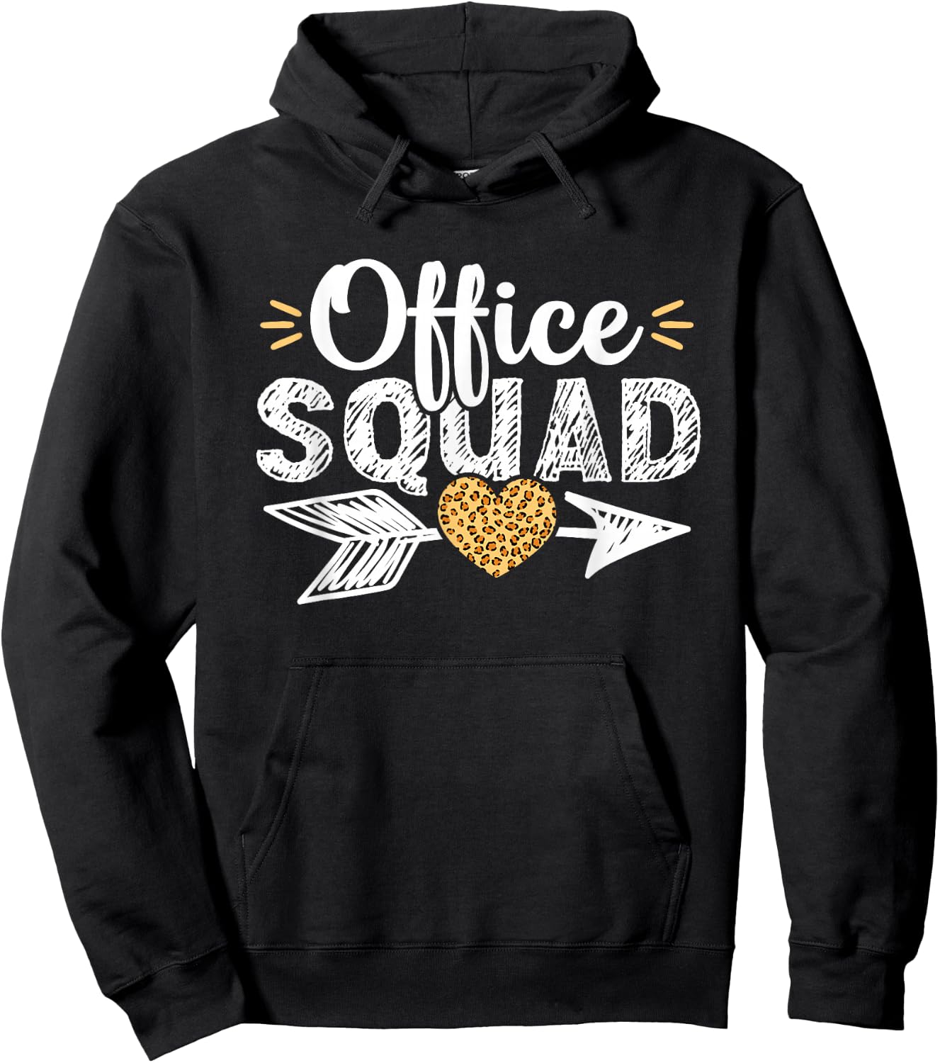 Leopard School Secretary Office Squad Clerk Appreciation Hoodie - Hoodie | Black