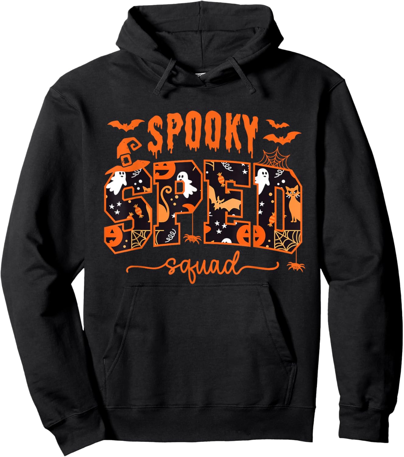 Sped Squad Team Special Education Teacher Halloween Hoodie - Hoodie | Black