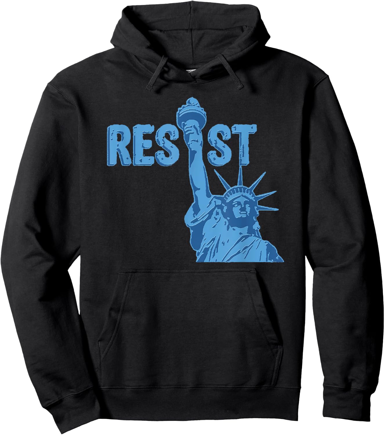 Statue of Liberty Resist Graphic #resist Anti Trump Hoodie - Hoodie | Black