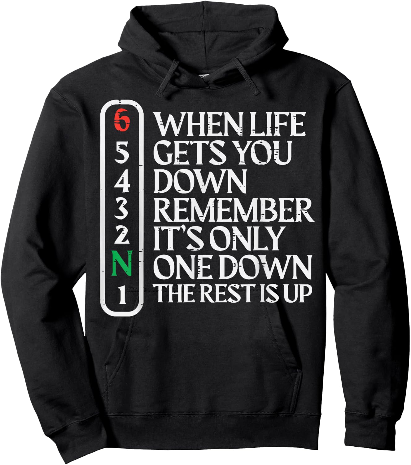 Biker When Life Gets You Down Motorcycle Gear Men Women Kids Hoodie - Hoodie | Black