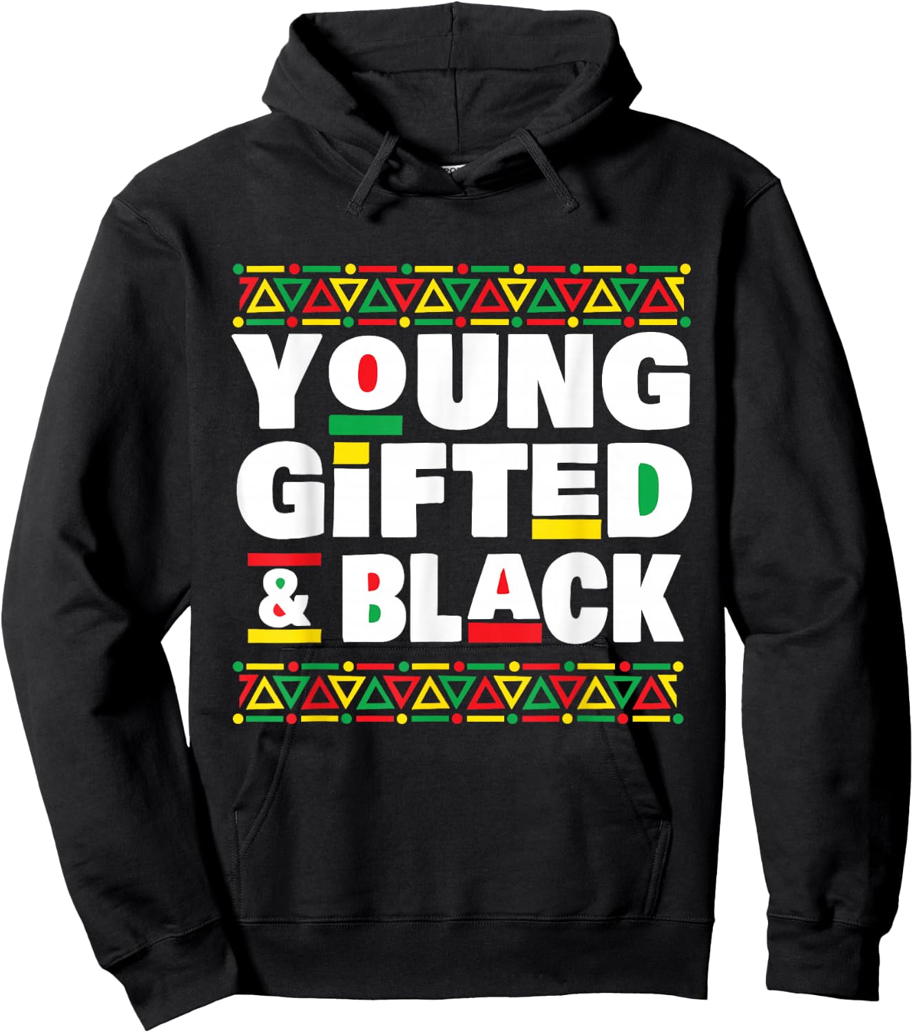 Young Gifted & Black - MLK Day Black History African Roots Hoodie - Hoodie | Black