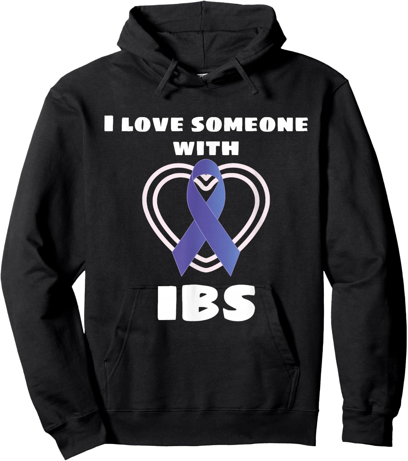 I Love Someone With IBS Irritable Bowel Syndrome Awareness Hoodie - Hoodie | Black