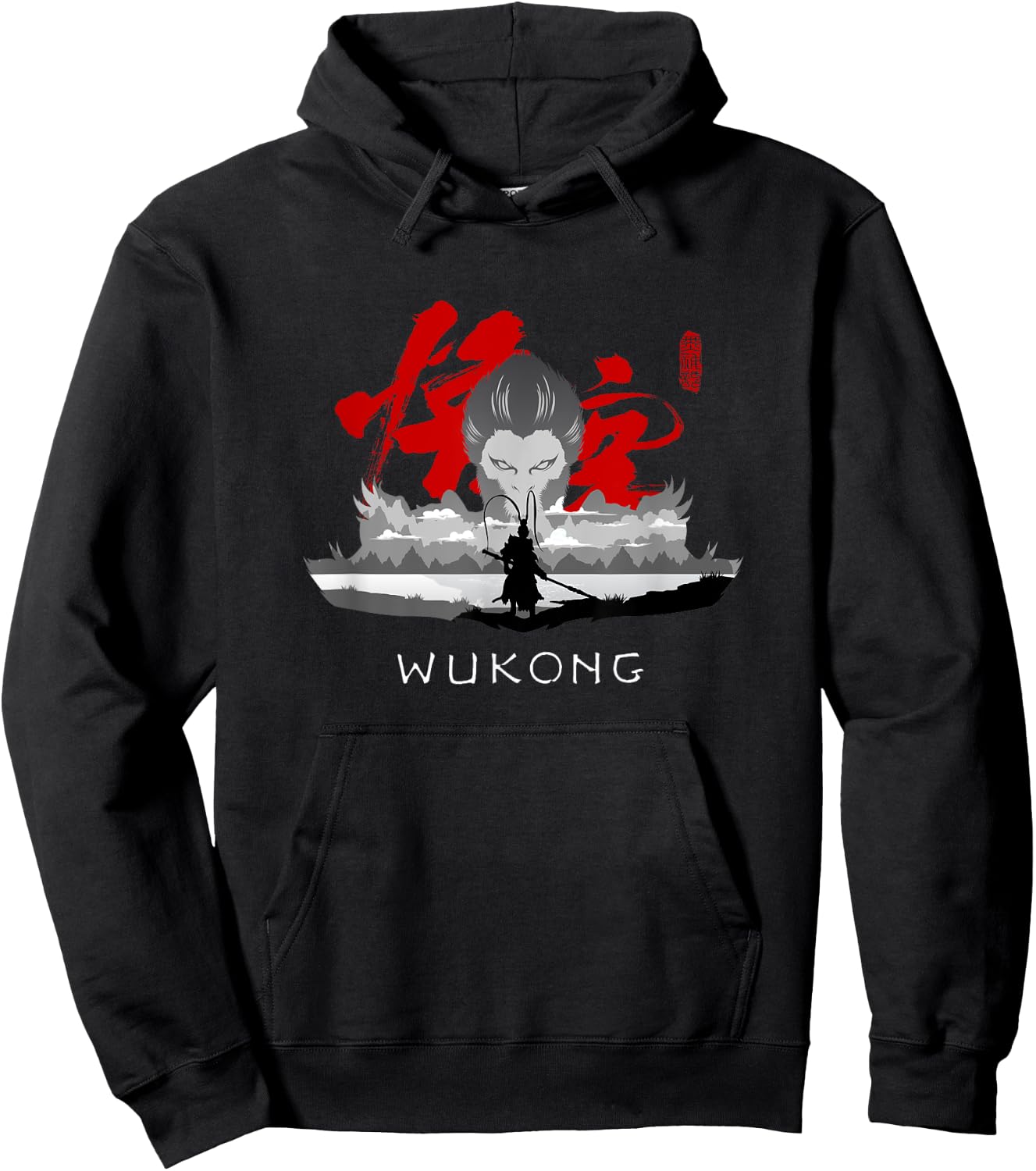 Sun Wukong Monkey King | Cool Art Hoodie - Hoodie | Black