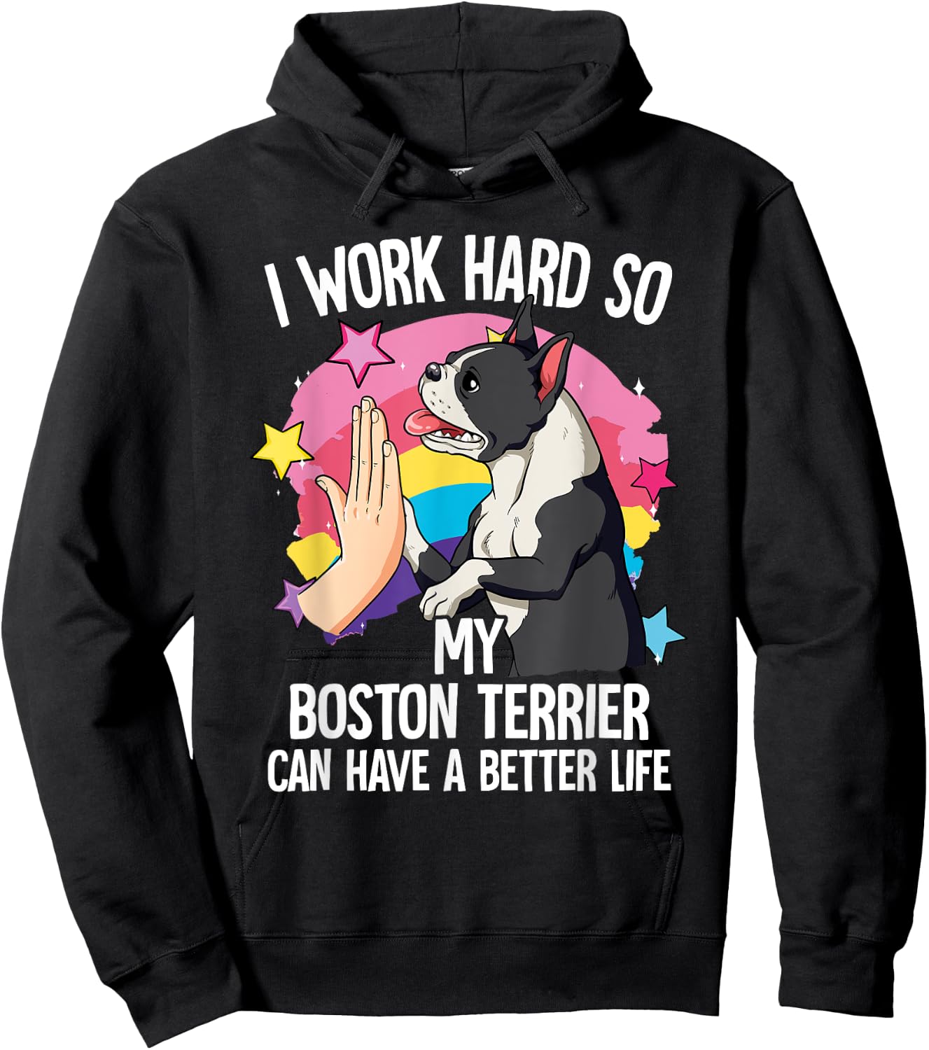Boston Terrier Hoodie - Hoodie | Black