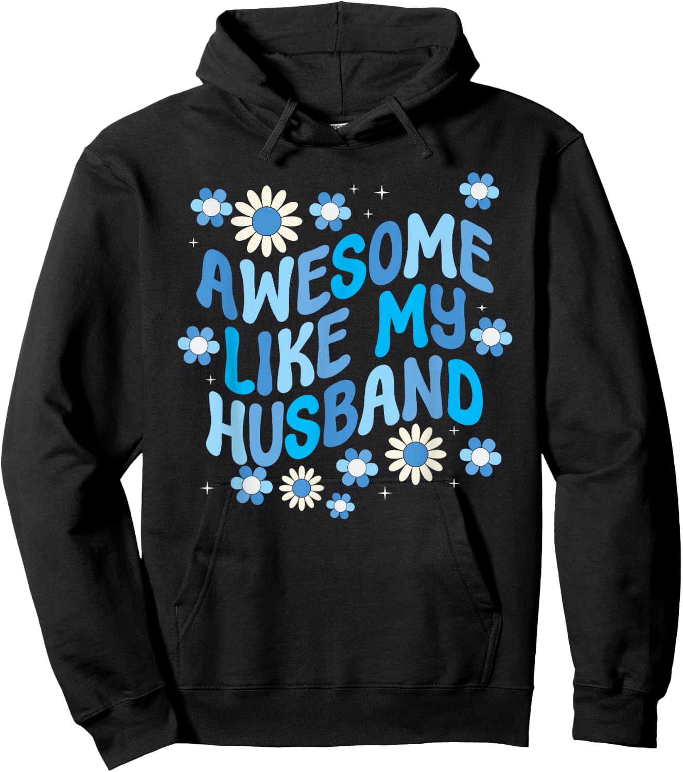 Awesome Like My Husband Hoodie - Hoodie | Black