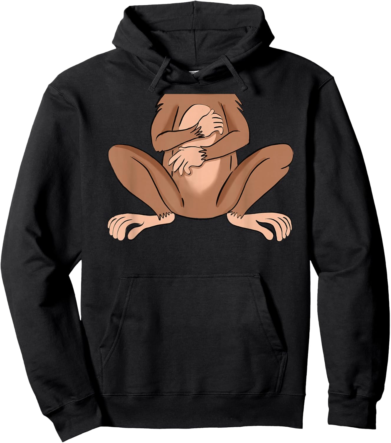 Easy Monkey Halloween Costume Hoodie - Hoodie | Black