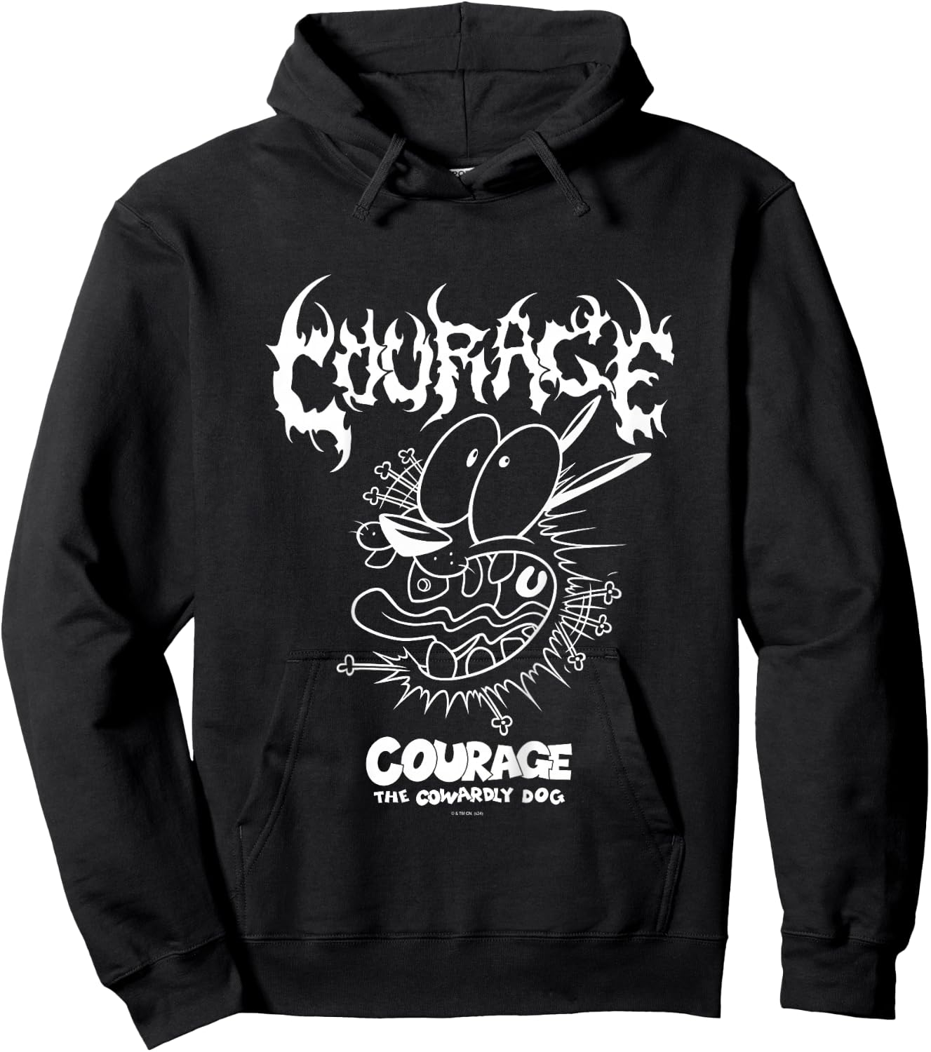 Kids Courage the Cowardly Dog Extreme Metal Hoodie - Hoodie | Black